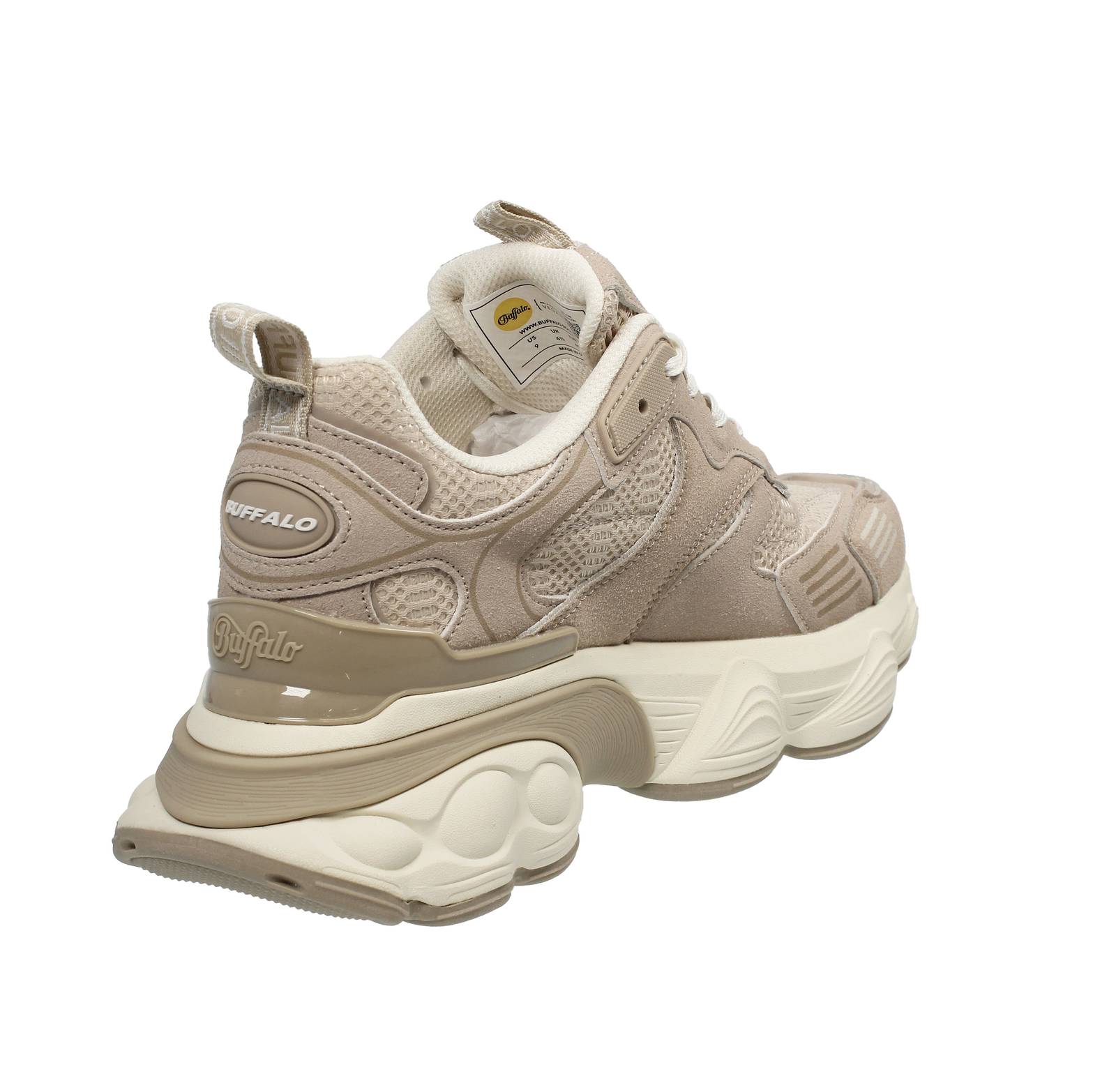 BUFFALO Truck - Sneakers alte platform Donna beige Foto 4