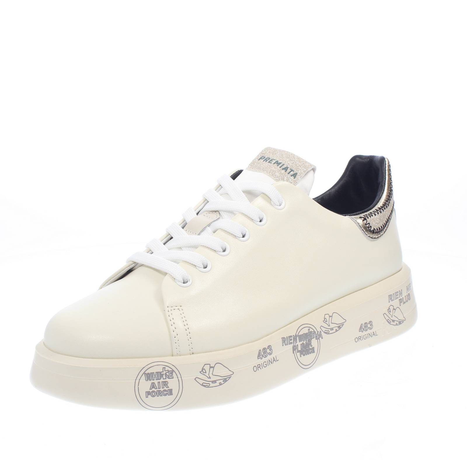 PREMIATA Belle - Sneakers in Übergröße Damen weiß