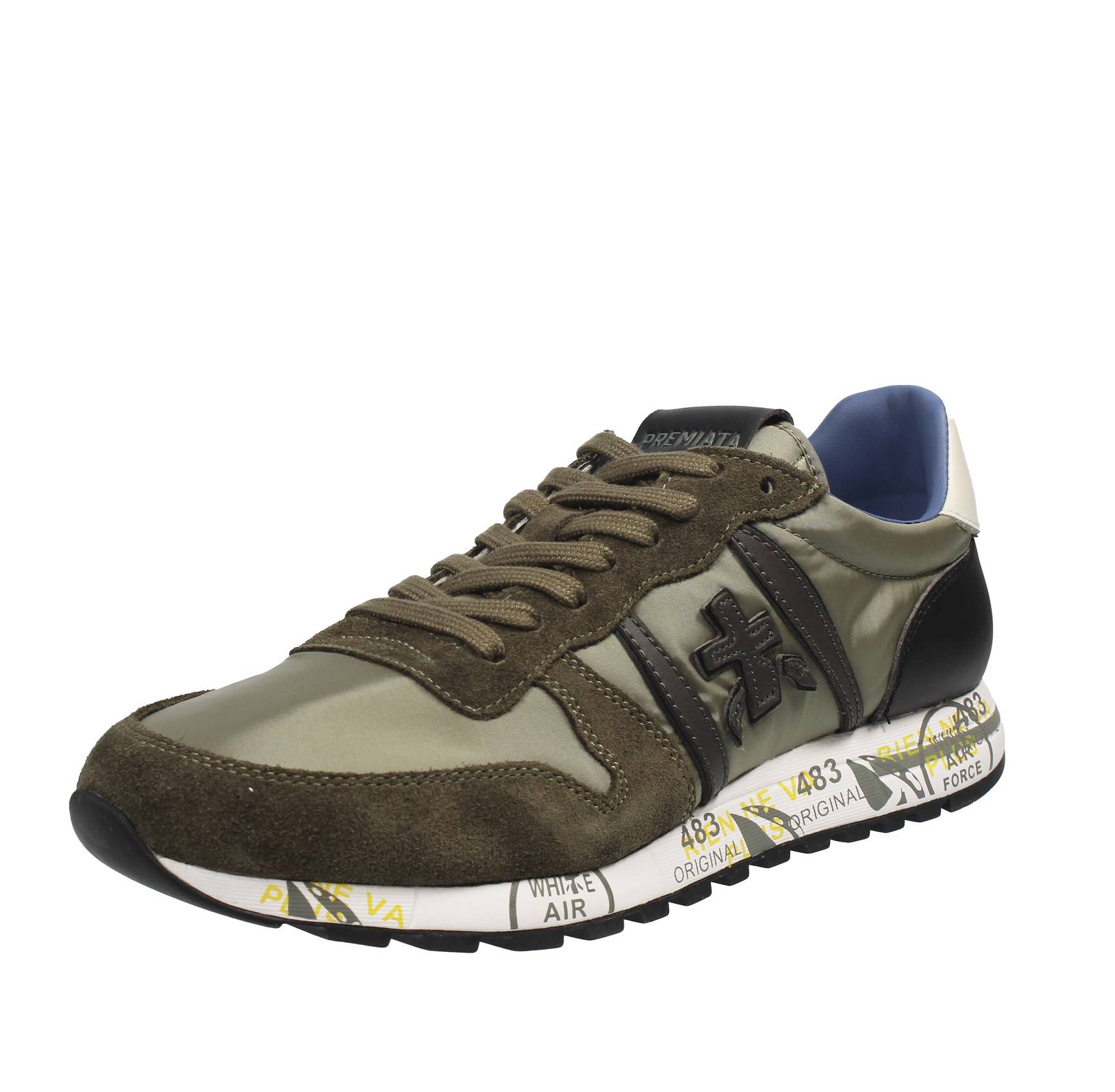 Premiata Eric - Кроссовки Basse из зеленой замши - Повседневные кроссовки Uomo Scarpe