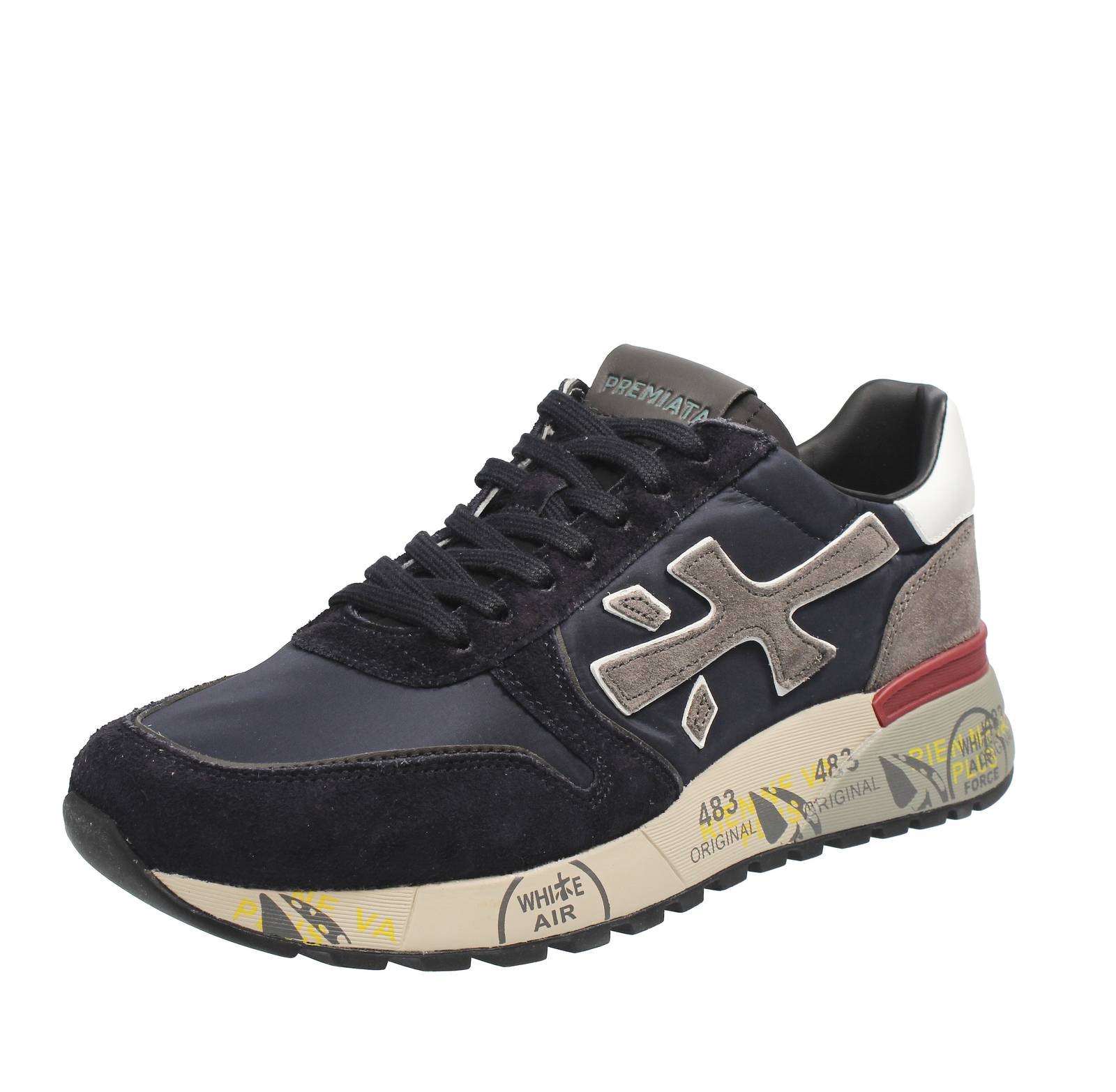 Premiata Mick - Кроссовки из натуральной кожи синего цвета - Повседневные кроссовки Uomo Scarpe