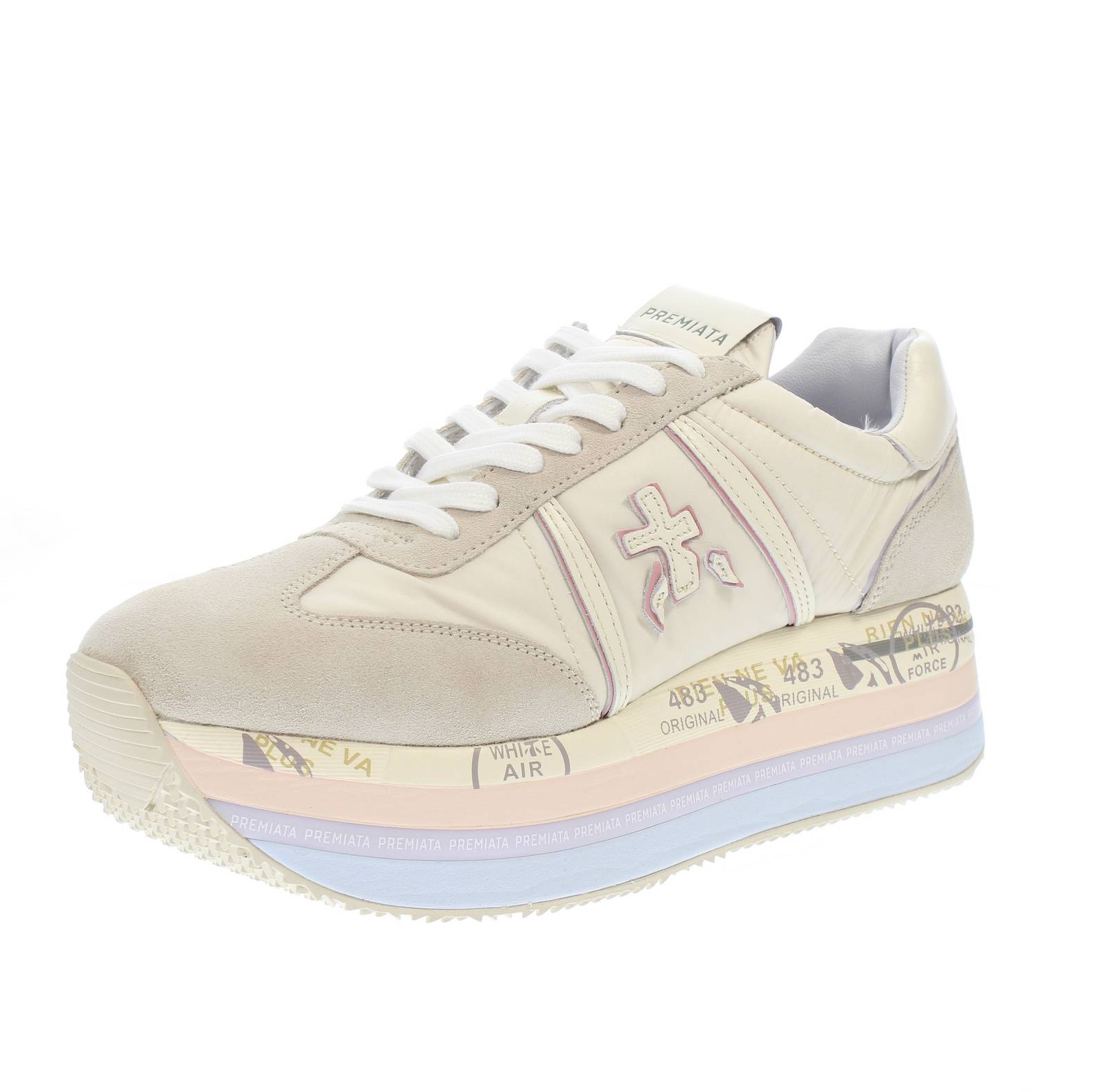 Premiata Beth - Кроссовки на платформе бежевого цвета - Кроссовки Donna Scarpe в стиле Спортивный шик