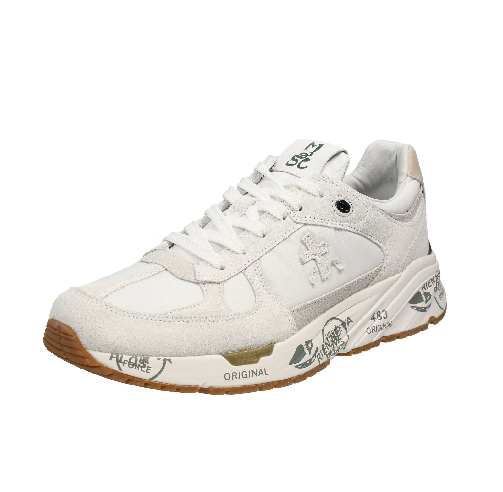 Premiata Mased - Кроссовки из замши и нейлона Bianco - Кроссовки Donna Scarpe
