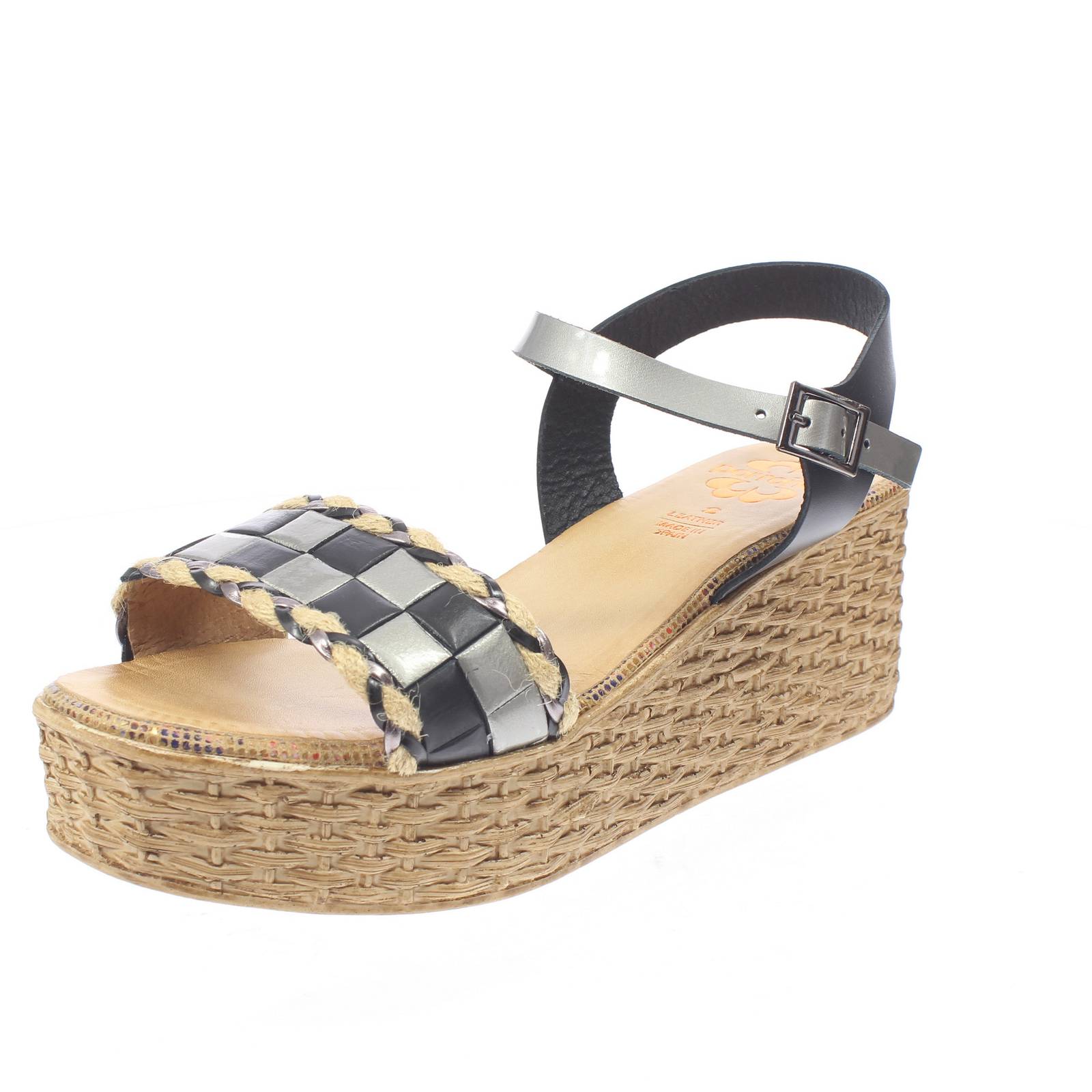 Порронет Сандали В Пелле с Цеппой и Чинтурино Неро - Донна Скарпе Сандали