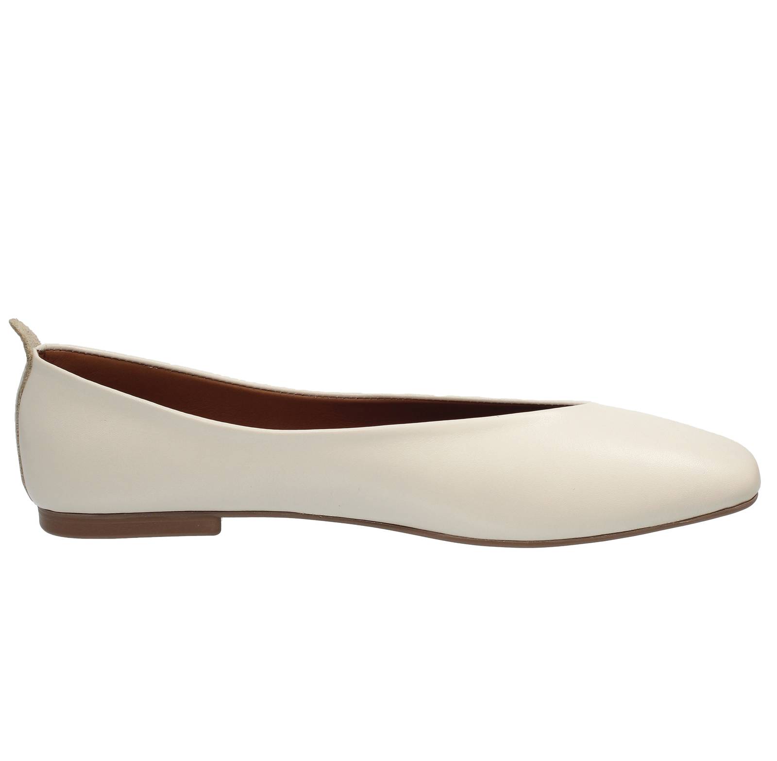 ARIA Leder Ballerinas Damen beige Foto 2
