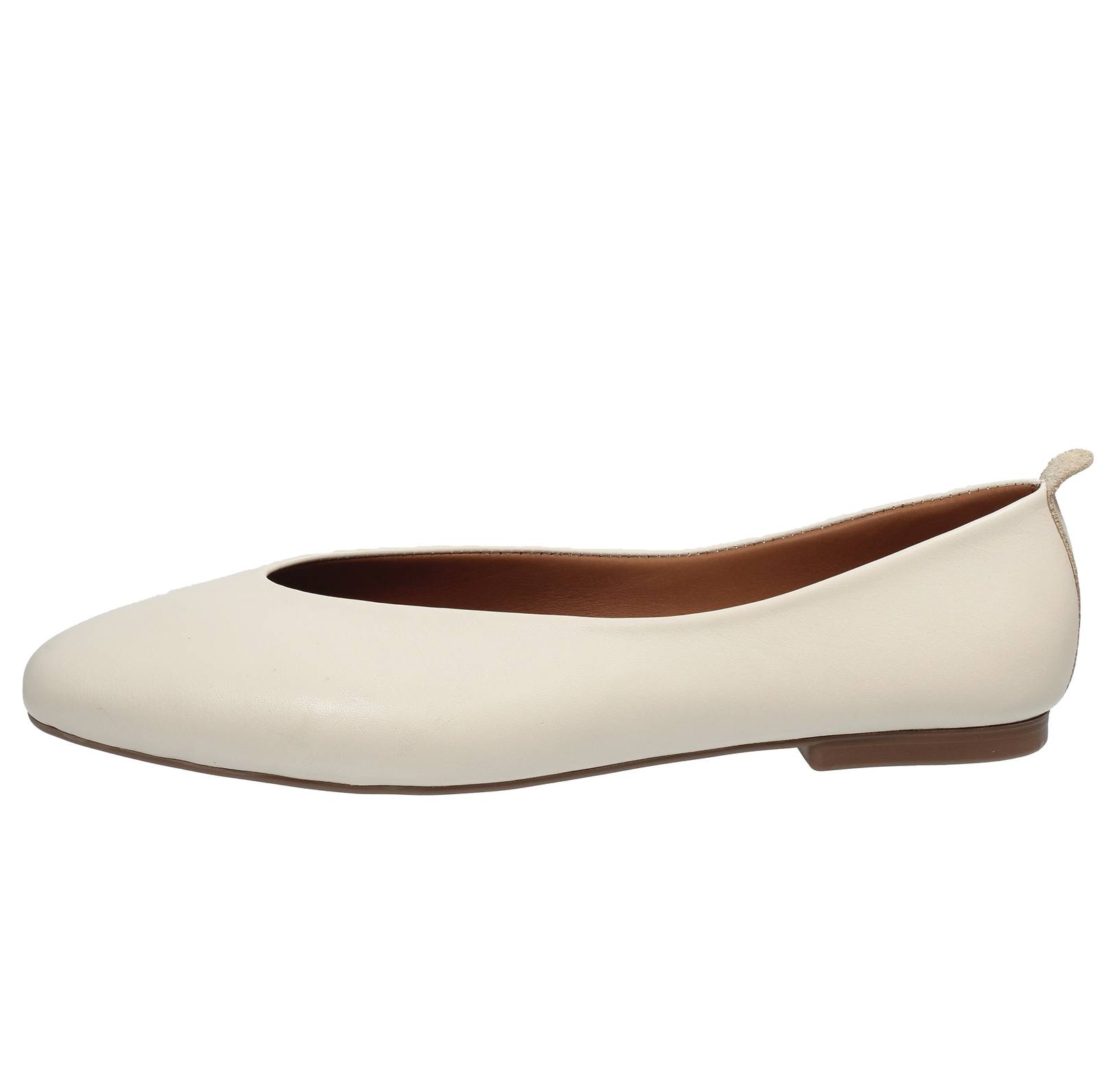 ARIA Leder Ballerinas Damen beige Foto 3