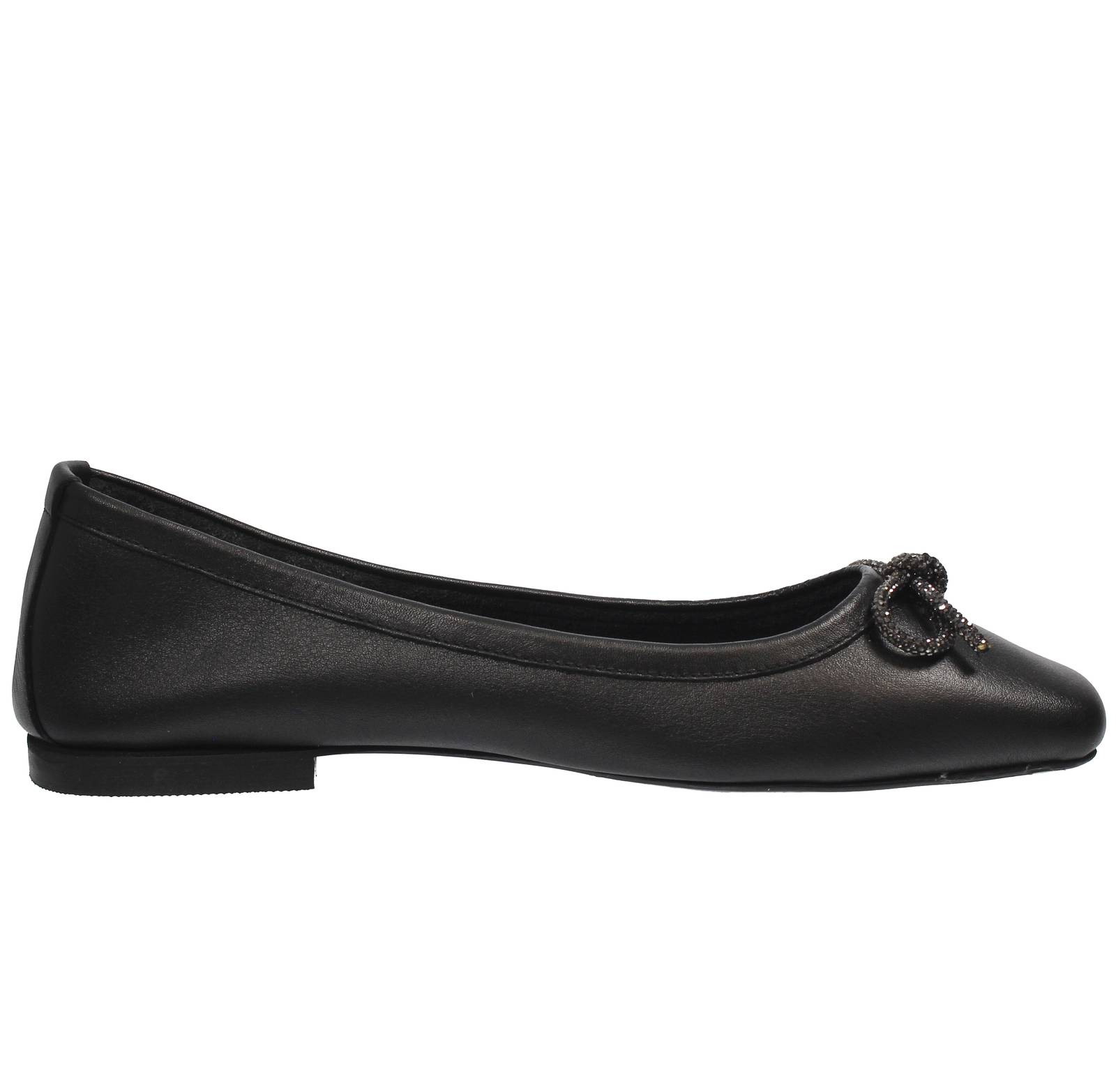 ARIA Leder Ballerinas Damen schwarz Foto 2