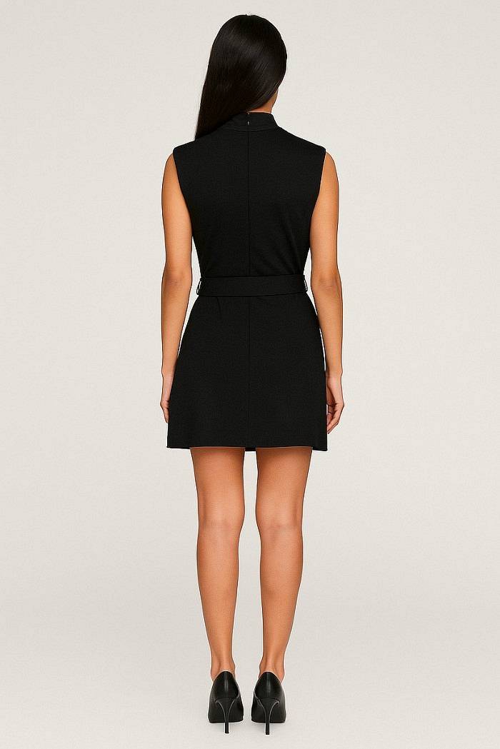 BLASH Robe en maille milanaise Femme noir Photo 4