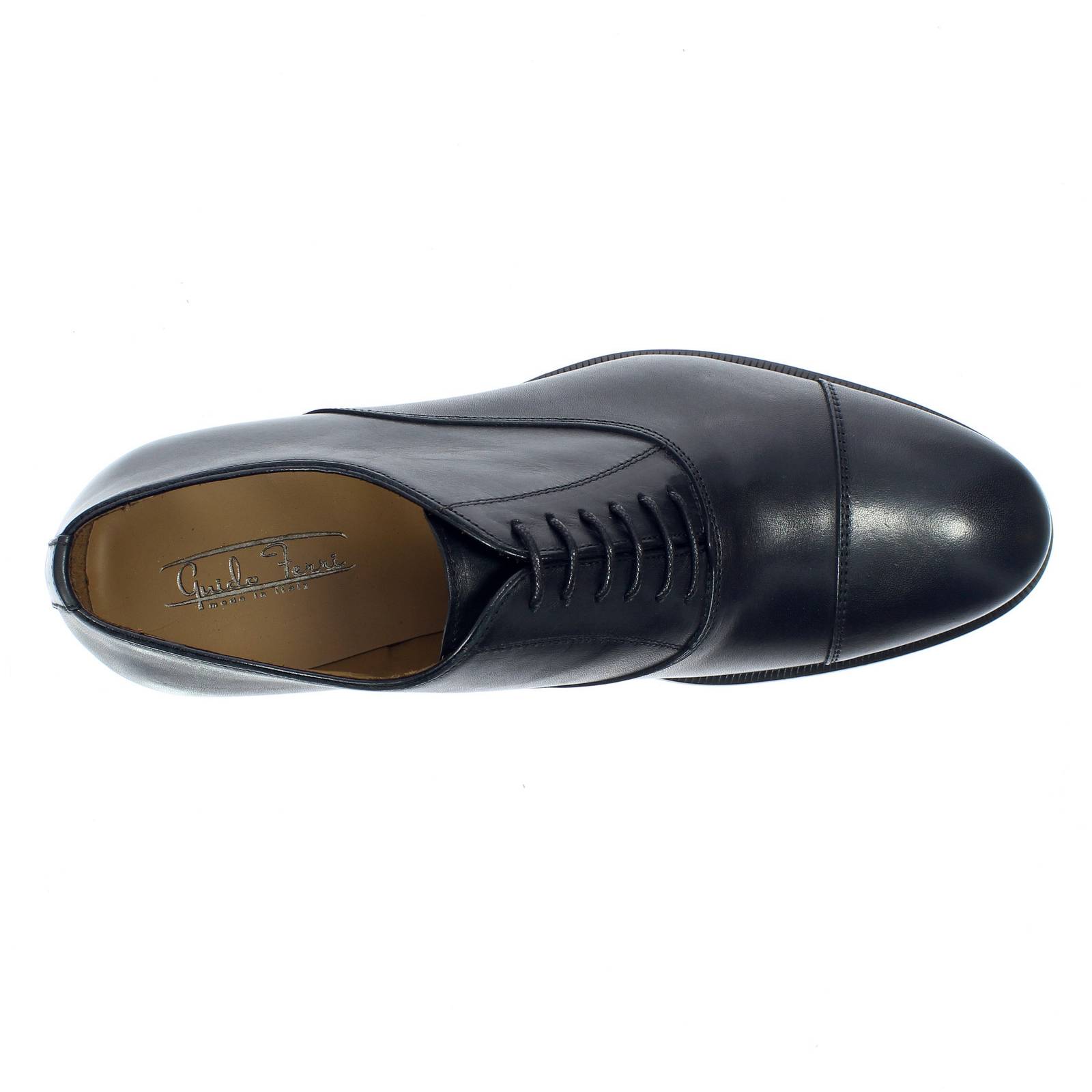 GUIDO FERRI Chaussures à lacets Oxford entièrement en cuir Homme noir Photo 4