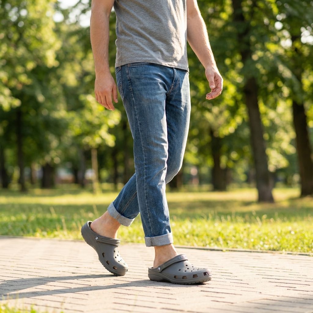 CROCS Klassischer Clog Herren grau Foto 2