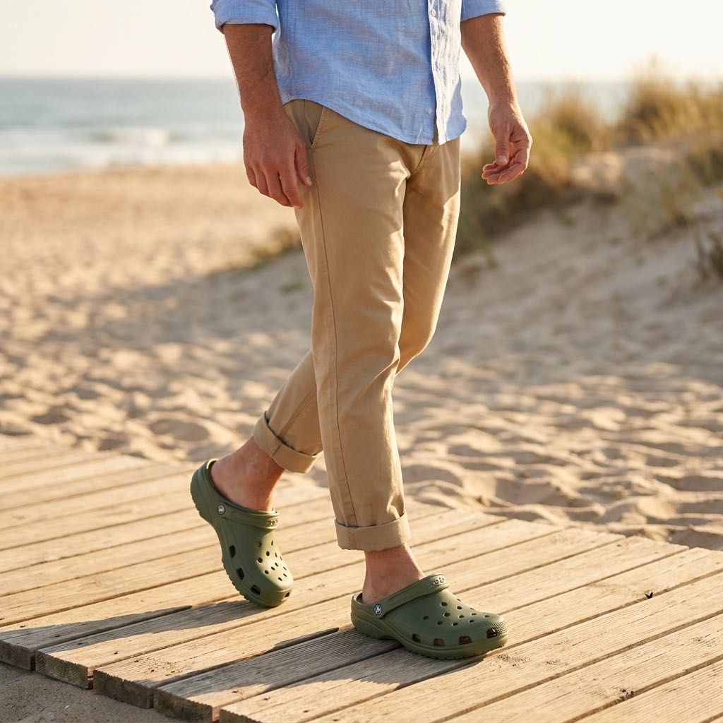 CROCS Klassischer Clog Herren grün Foto 2