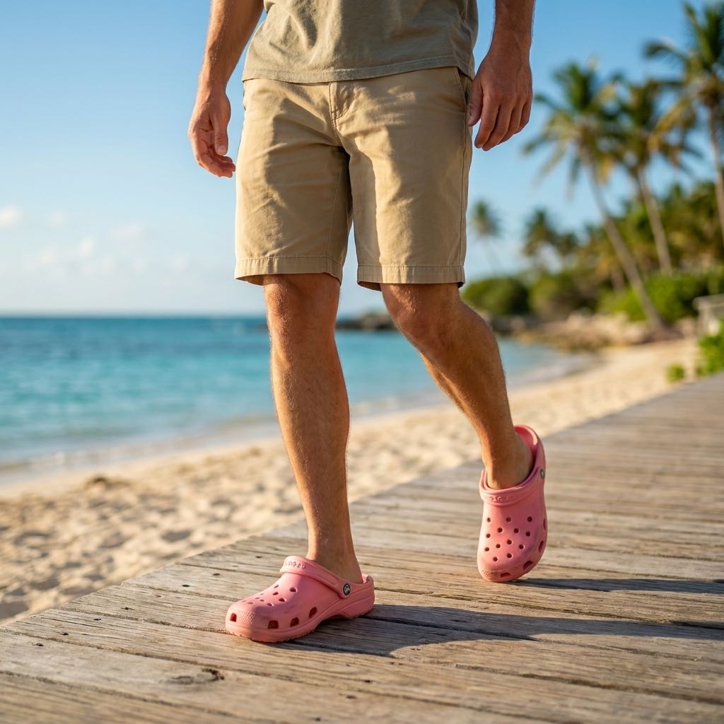 CROCS Klassischer Clog Herren pink Foto 2