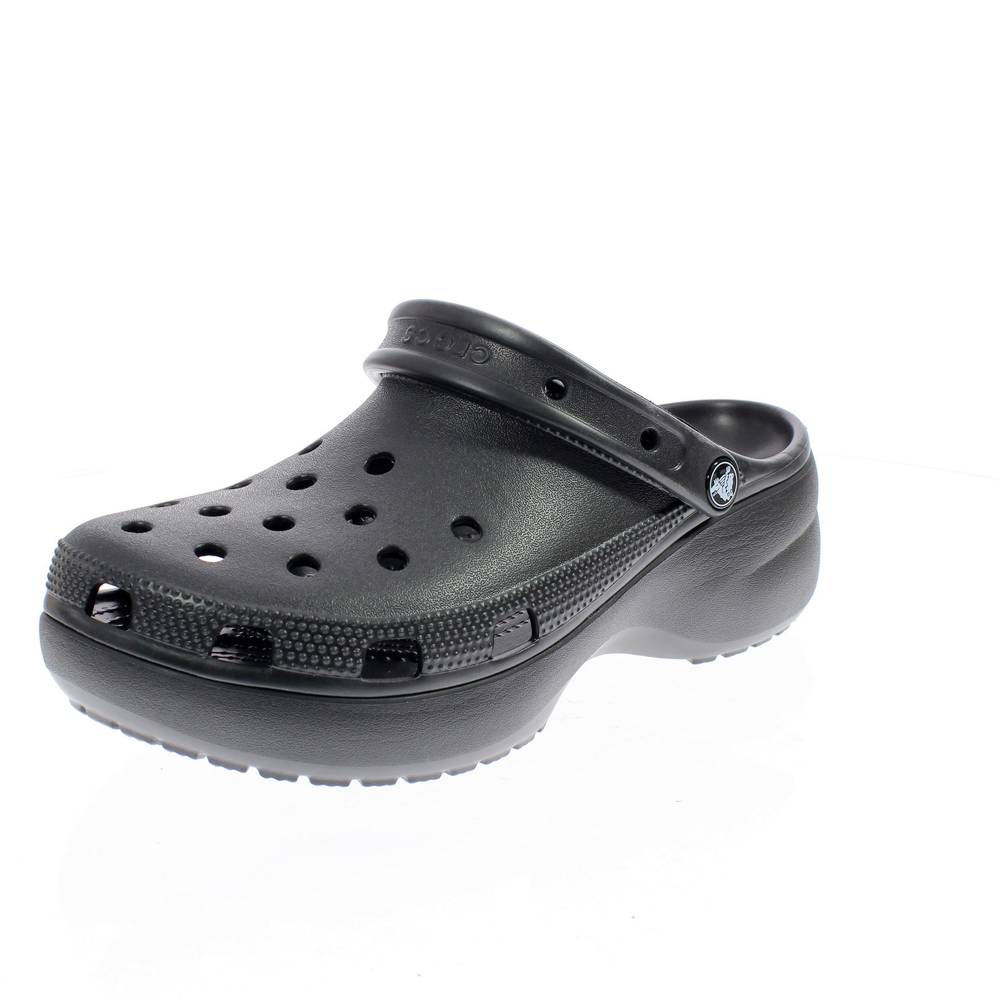 206750 Classic Platform Clog 001 Scarpe Ciabatte Sabot donna nero