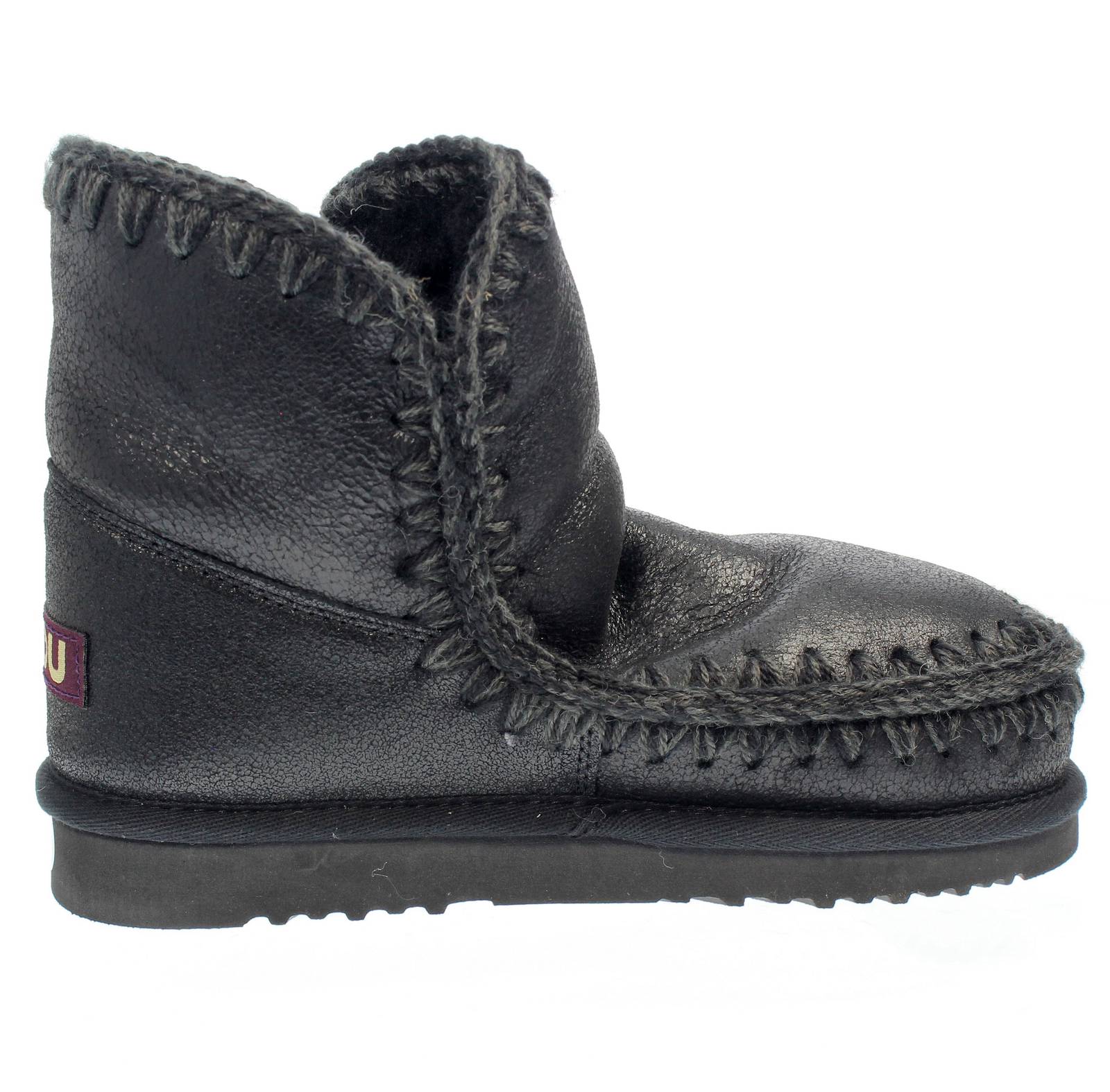 MOU Eskimo 18 - Bottes en peau de mouton Femme noir Photo 2