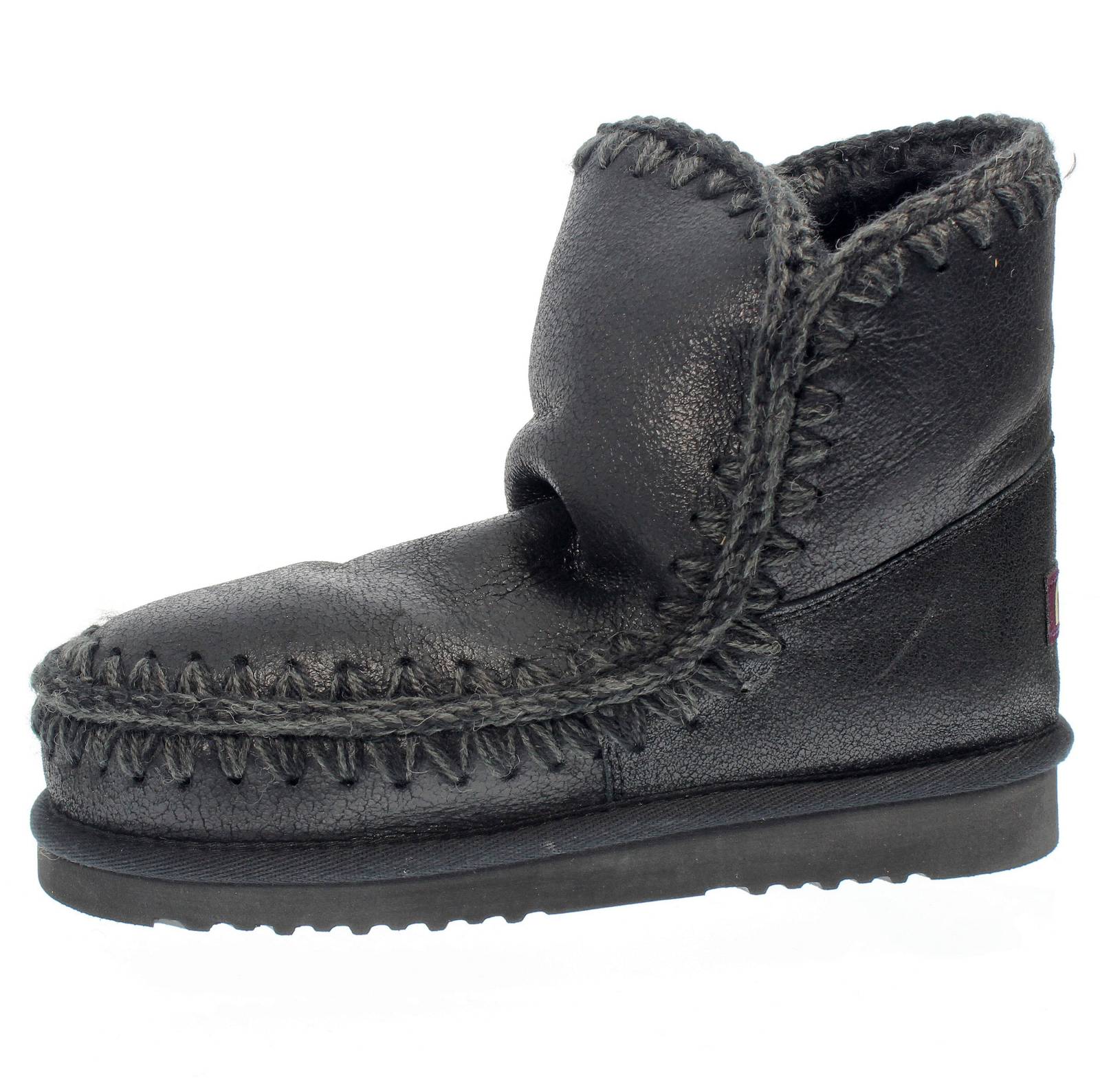MOU Eskimo 18 - Bottes en peau de mouton Femme noir Photo 3