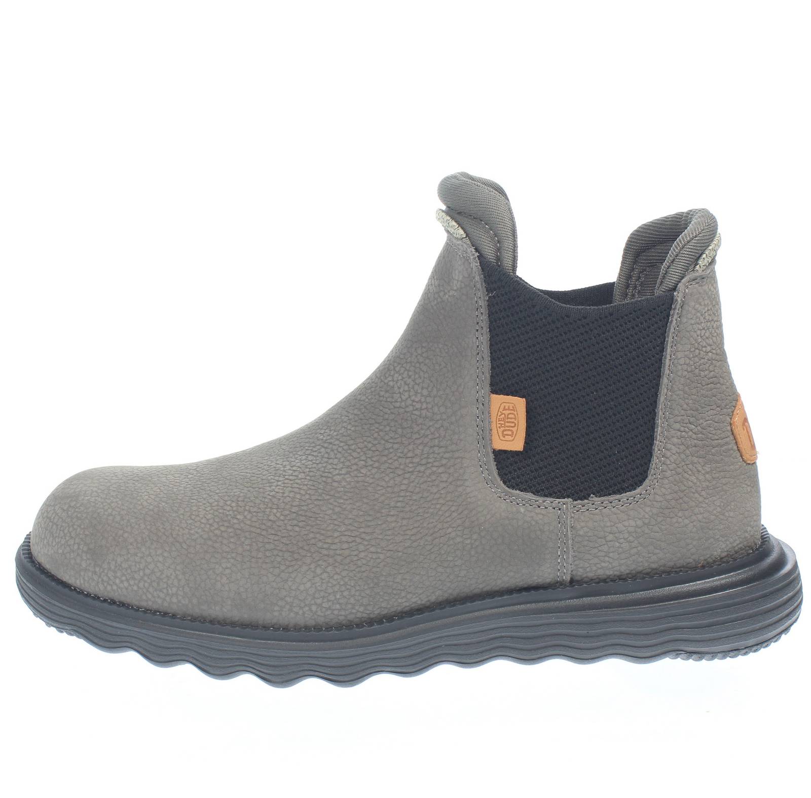 HEY DUDE Branson Craft - Bottes Chelsea en cuir Homme gris Photo 3