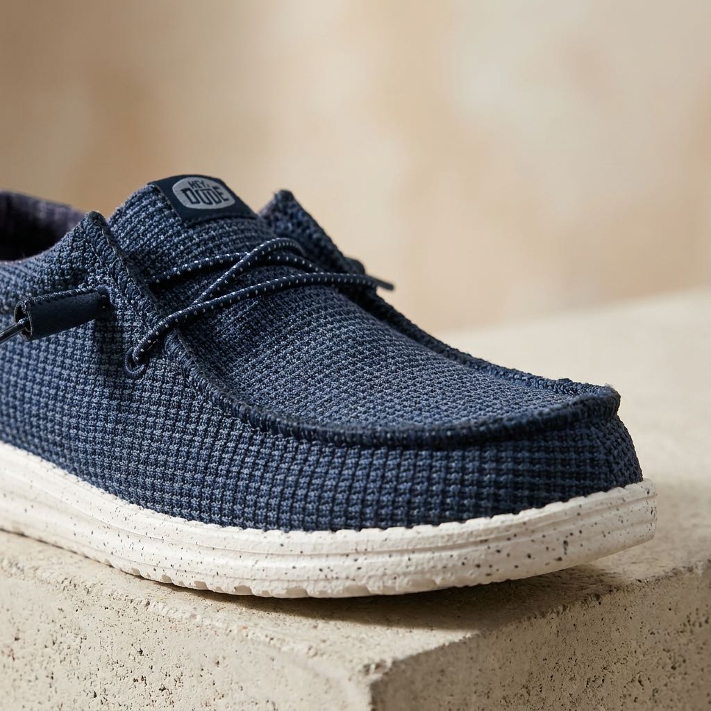 HEY DUDE Wally sport Mesh - Chaussures de bateau Homme bleu Photo 5