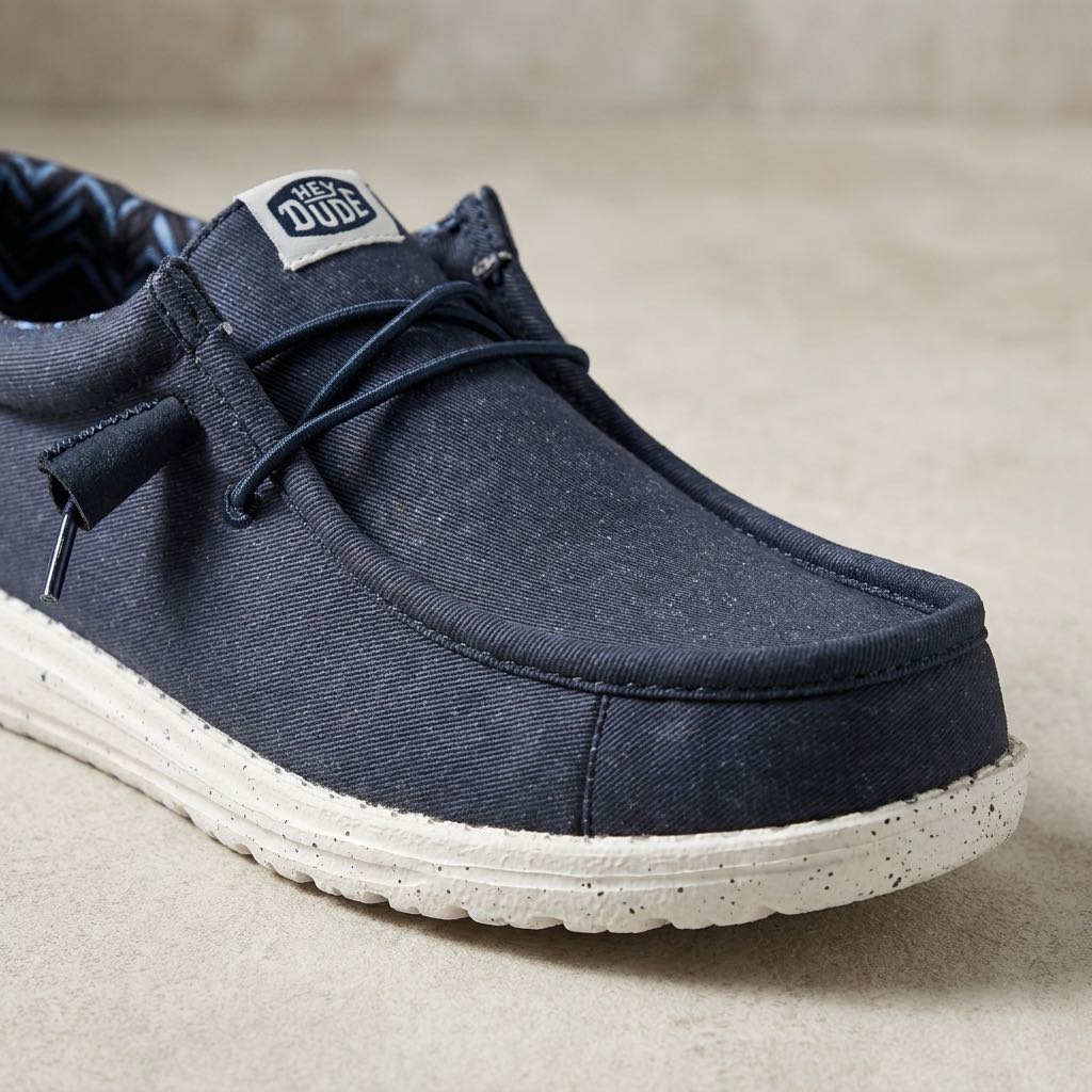 HEY DUDE Wally Canvas - Chaussures de bateau Homme bleu Photo 5