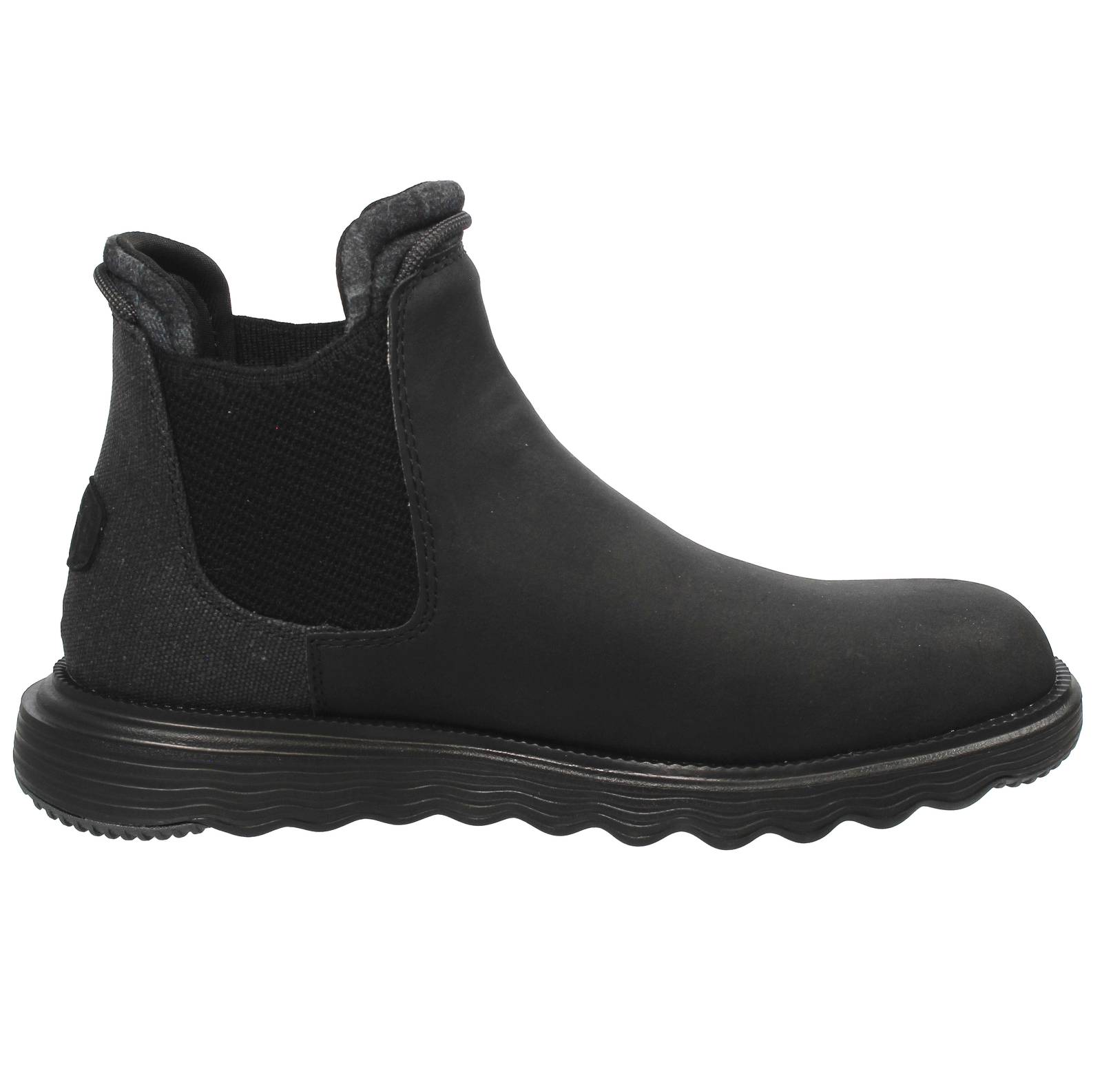 HEY DUDE Branson Classic - Bottes Chelsea en cuir Homme noir Photo 2