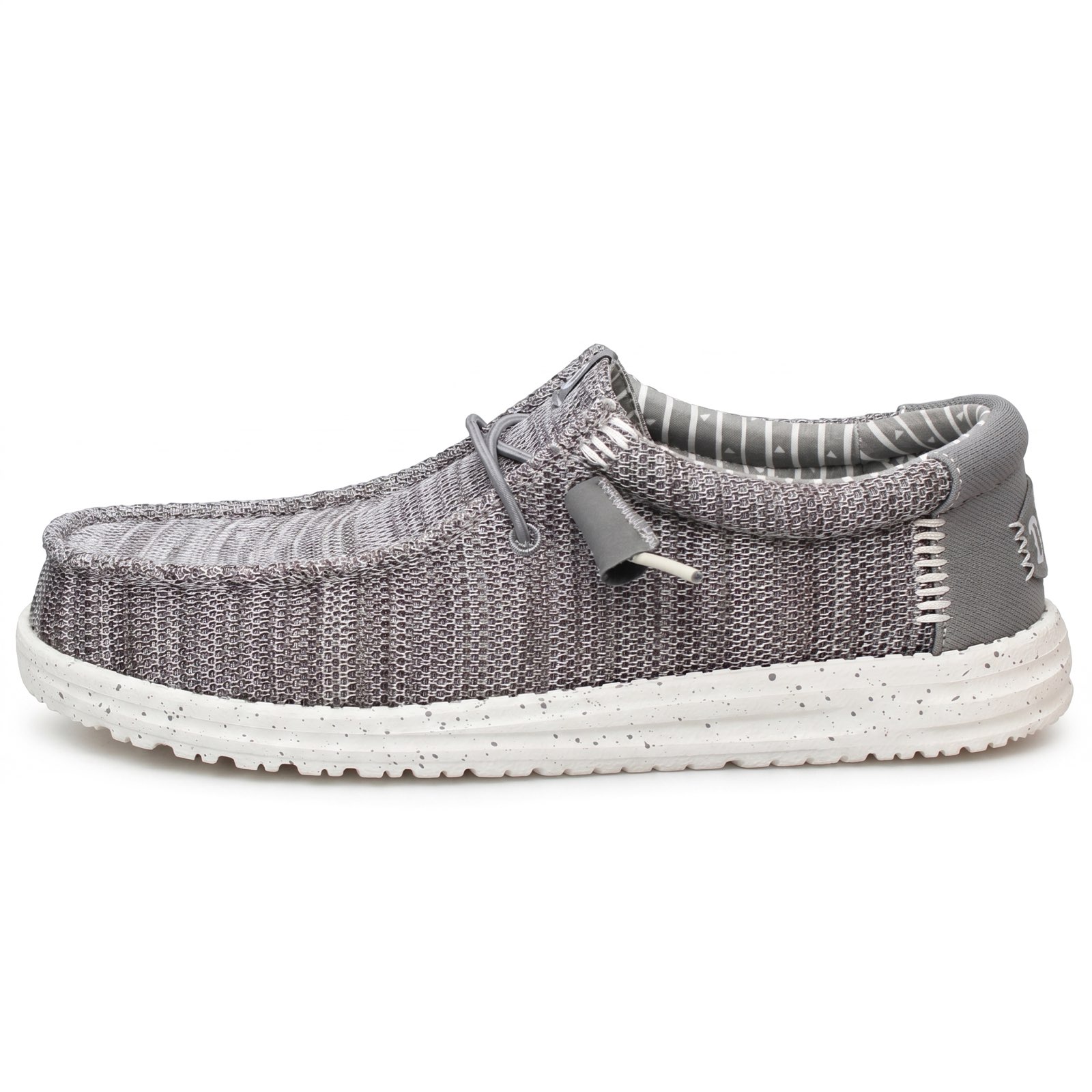 HEY DUDE Wally Stretch Sox - Chaussures de bateau Homme gris Photo 4
