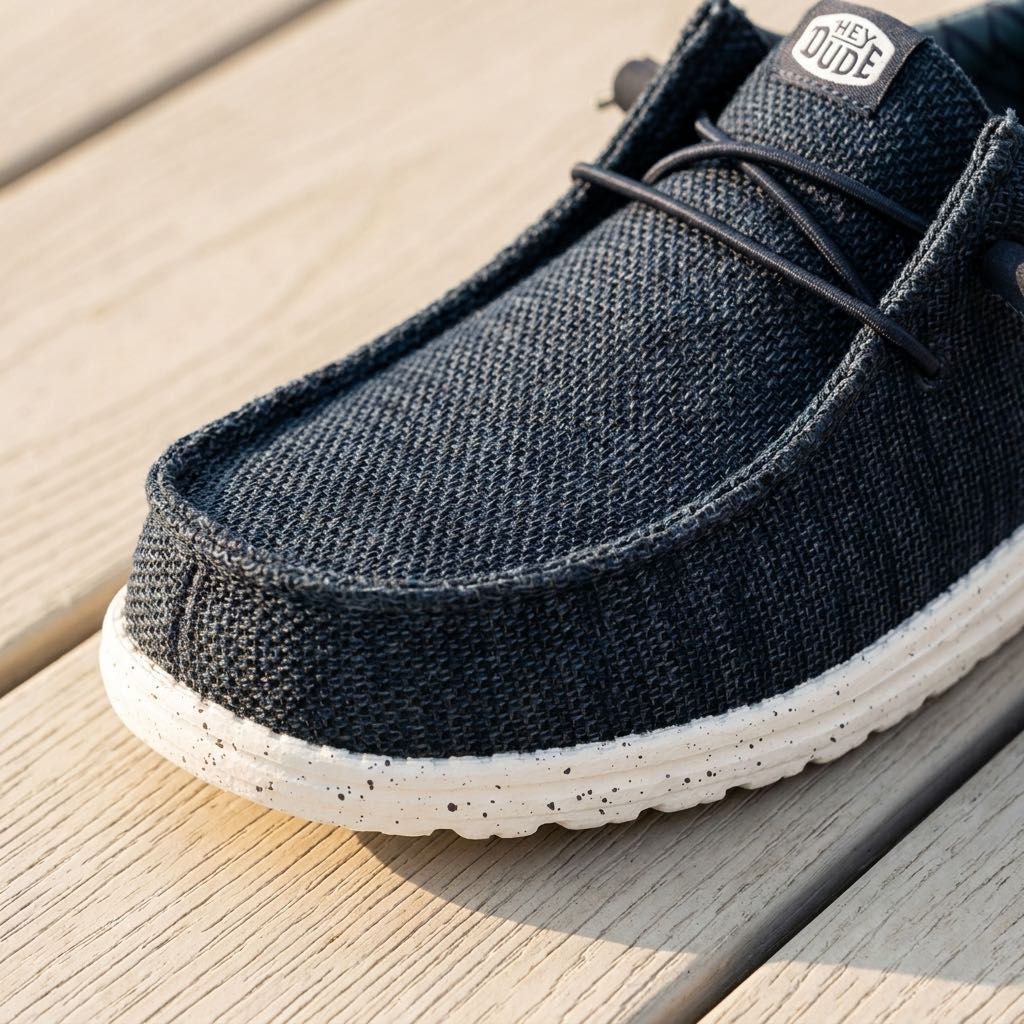 HEY DUDE Wally Stretch Sox - Chaussures de bateau Homme bleu Photo 5