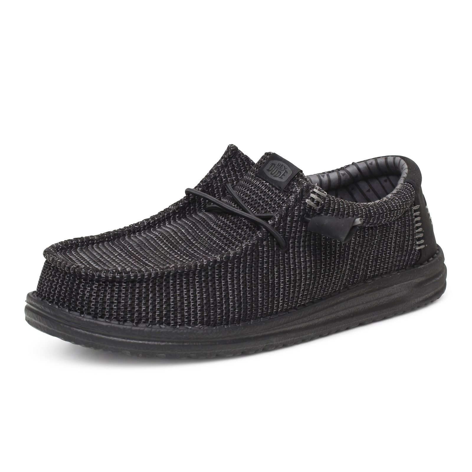 HEY DUDE Wally Stretch Sox - Chaussures de bateau Homme noir