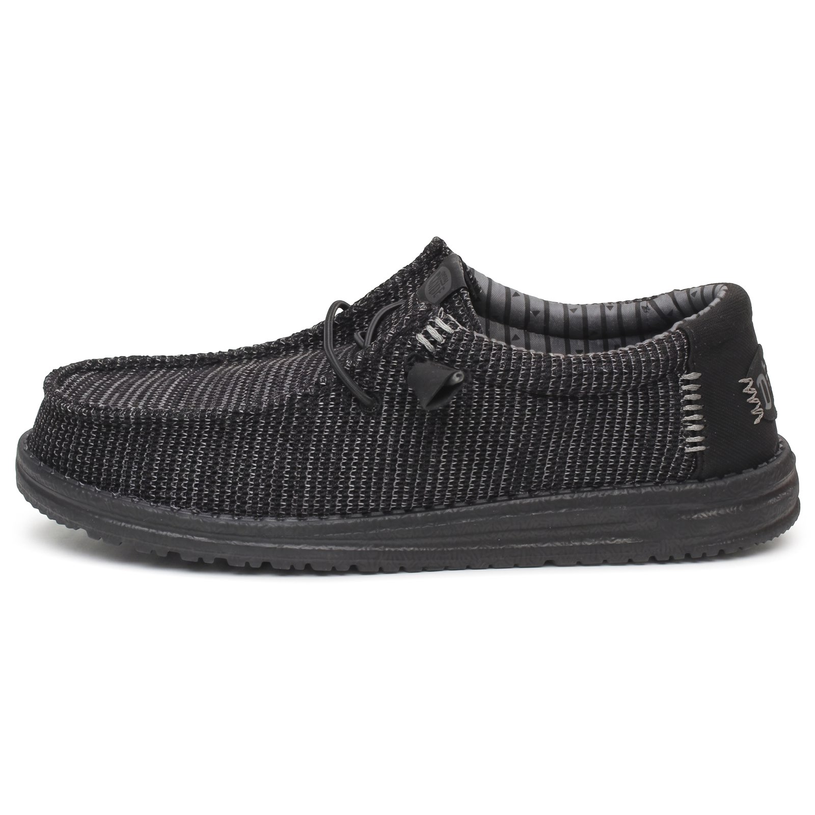 HEY DUDE Wally Stretch Sox - Chaussures de bateau Homme noir Photo 4