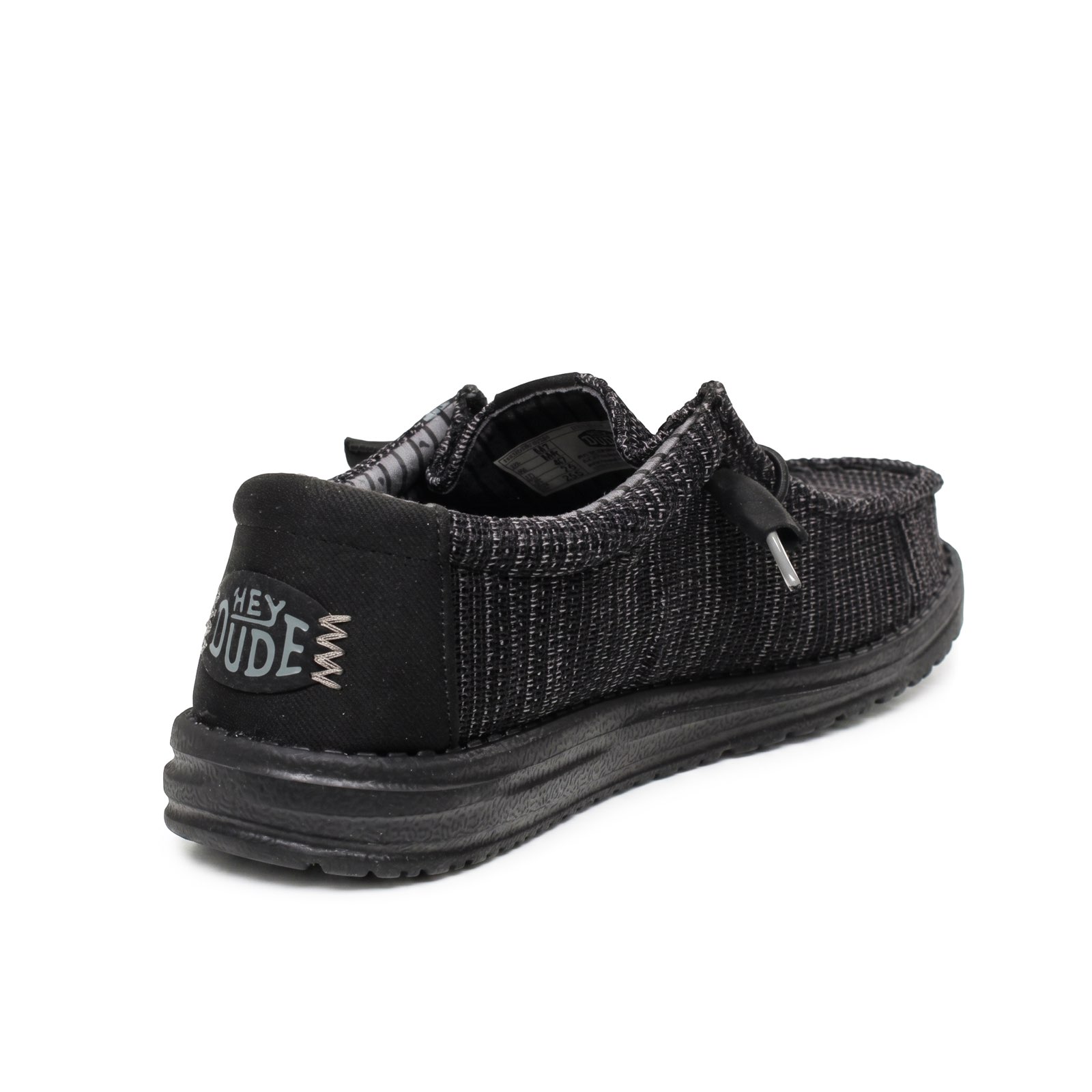 HEY DUDE Wally Stretch Sox - Chaussures de bateau Homme noir Photo 6