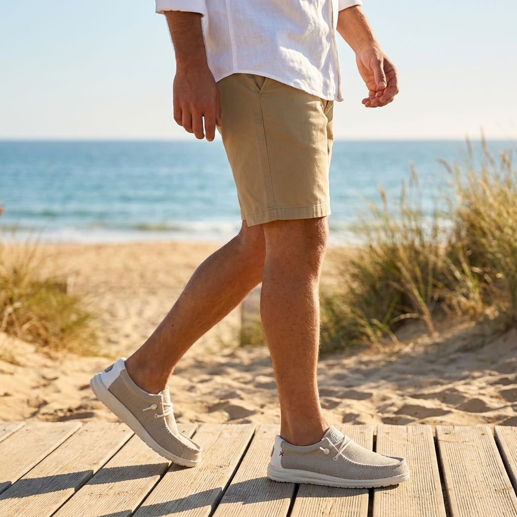 HEY DUDE Wally Braided - Chaussures de bateau Homme blanc Photo 2