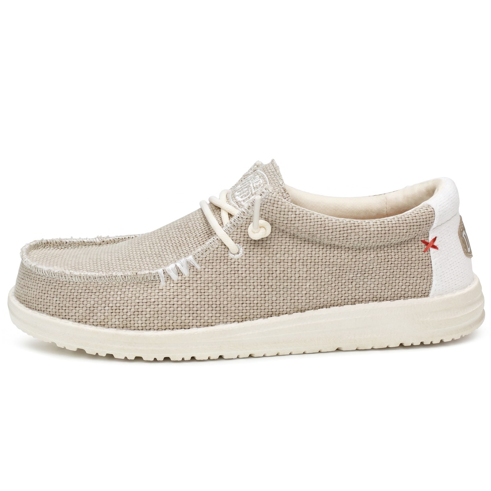 HEY DUDE Wally Braided - Chaussures de bateau Homme blanc Photo 4