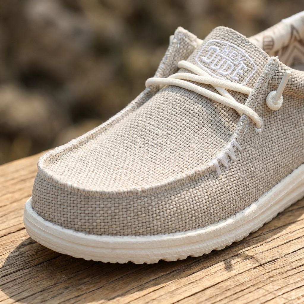 HEY DUDE Wally Braided - Chaussures de bateau Homme blanc Photo 5