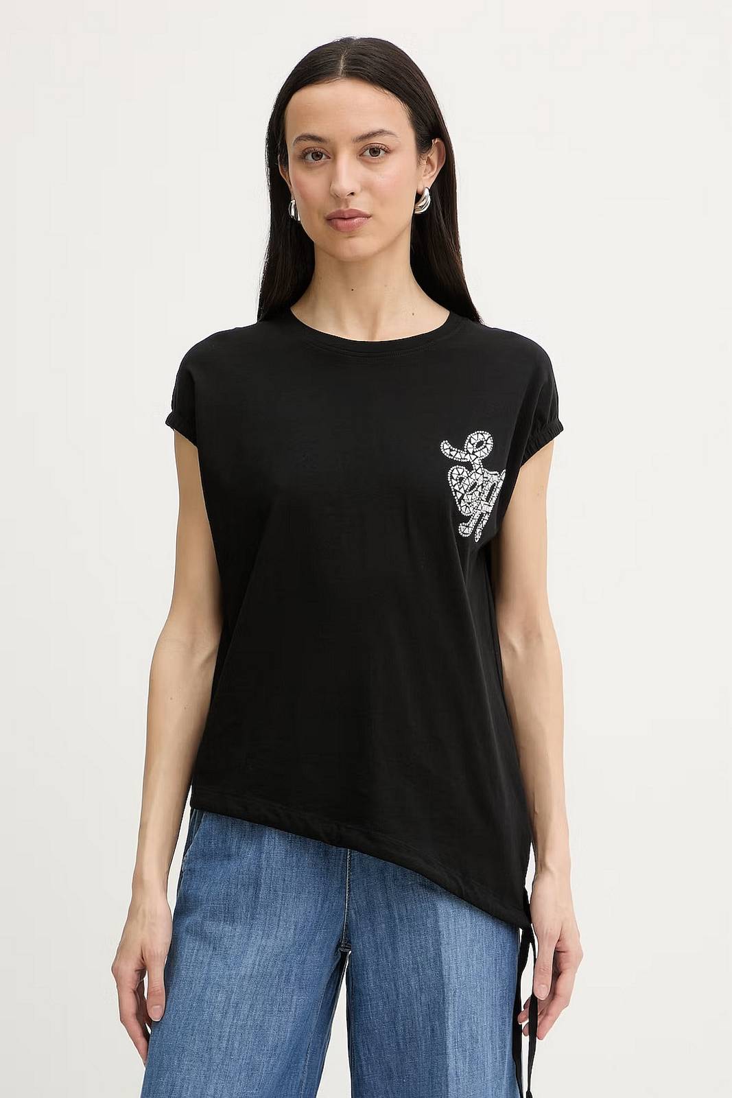 SILVIAN HEACH T-Shirt wabak Damen schwarz