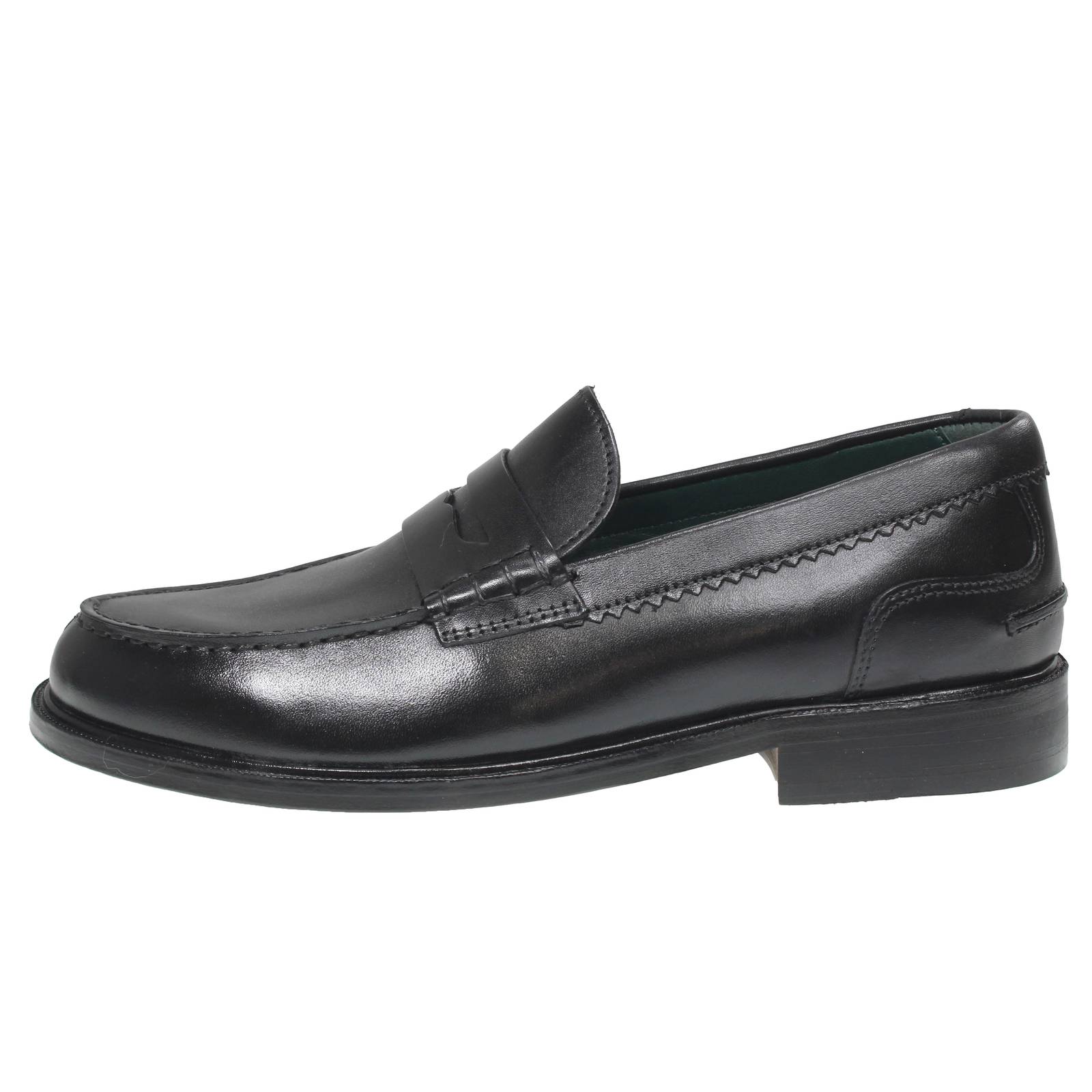 CLARKS CraftJames - Mocassins de collège en cuir Homme noir Photo 3