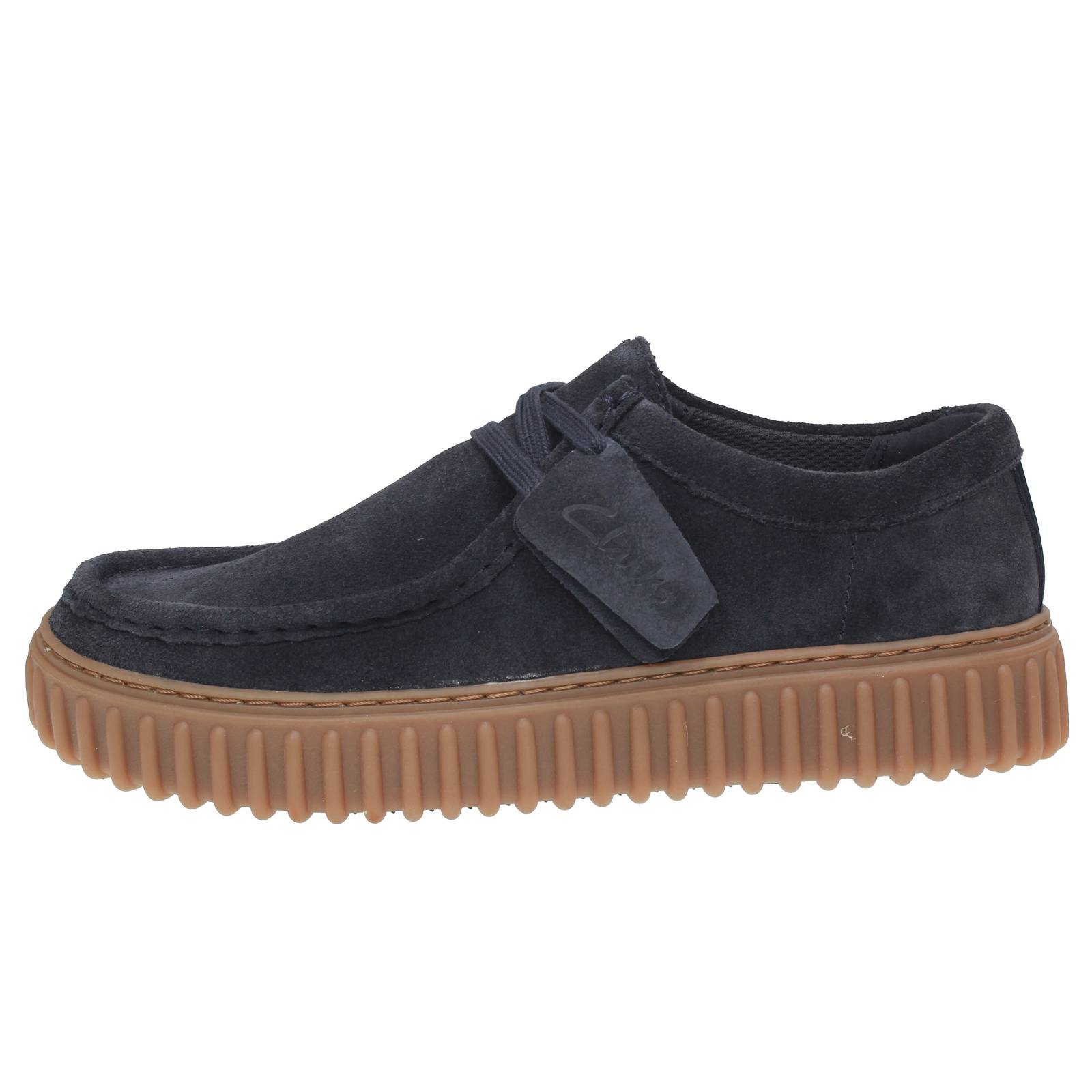 CLARKS Torhill Low - Mocassins en daim Homme bleu Photo 3