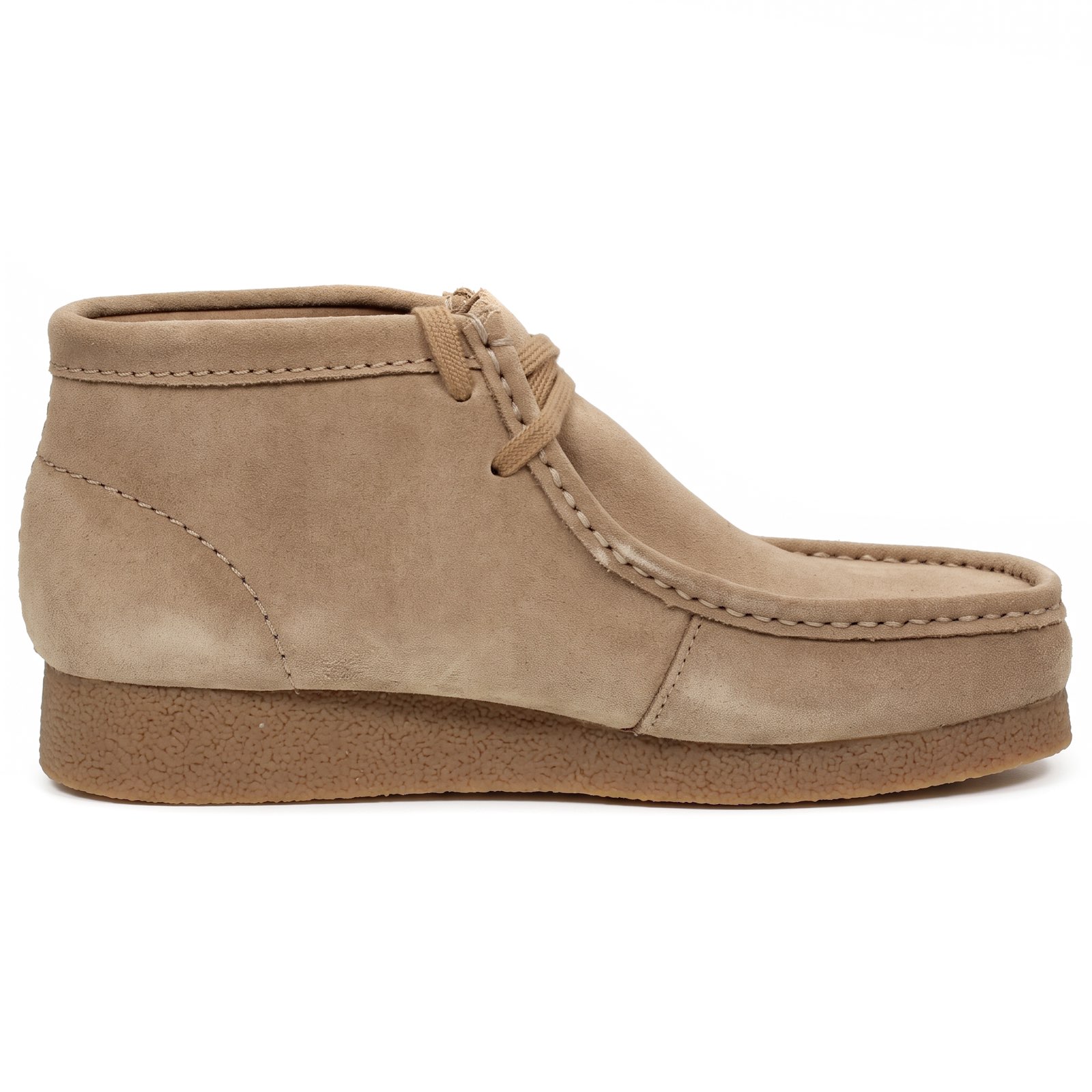 CLARKS Wallabee EVO BT - Mocassins à lacets en cuir Homme sable Photo 3