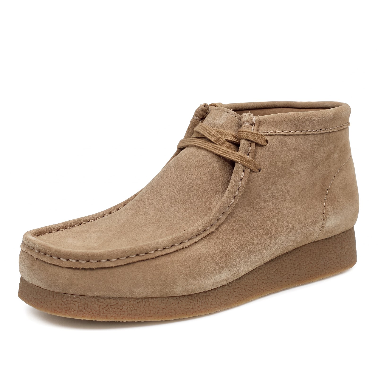 CLARKS Wallabee EVO BT - Mocassins à lacets en cuir Homme sable