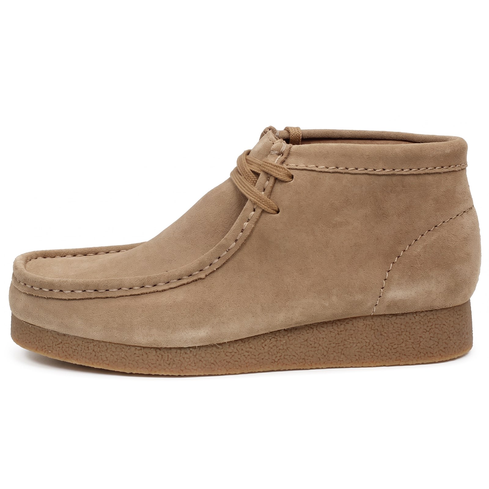 CLARKS Wallabee EVO BT - Mocassins à lacets en cuir Homme sable Photo 4