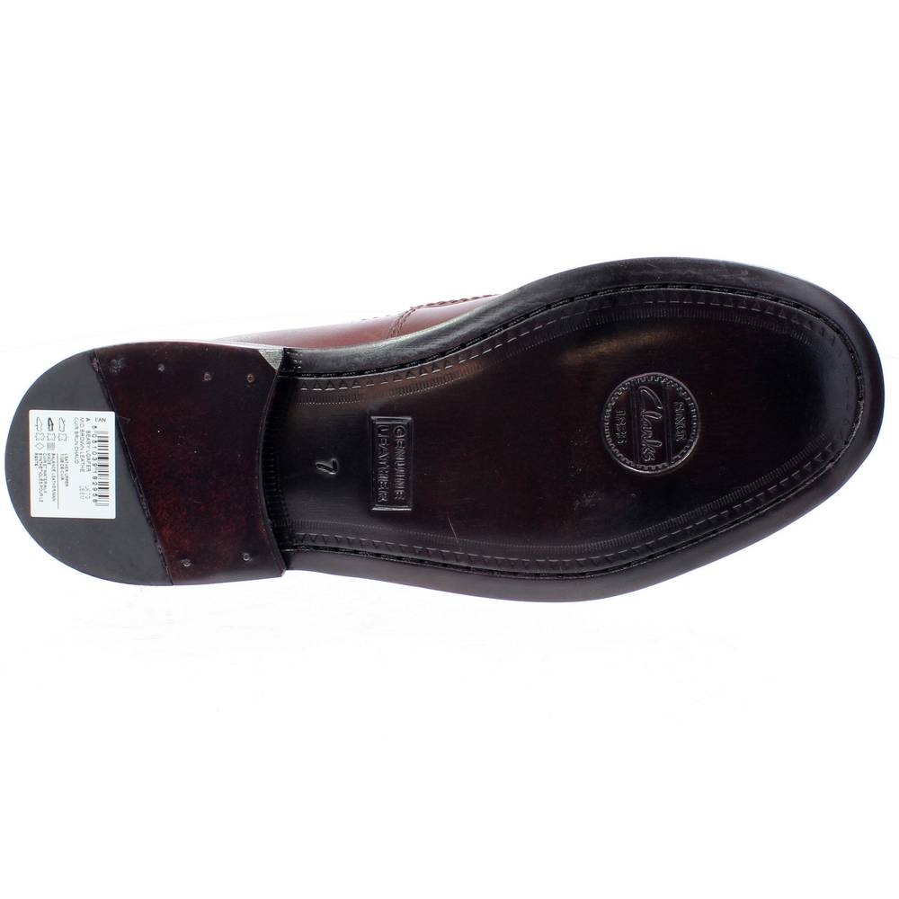 clarks beary loafer dark brown