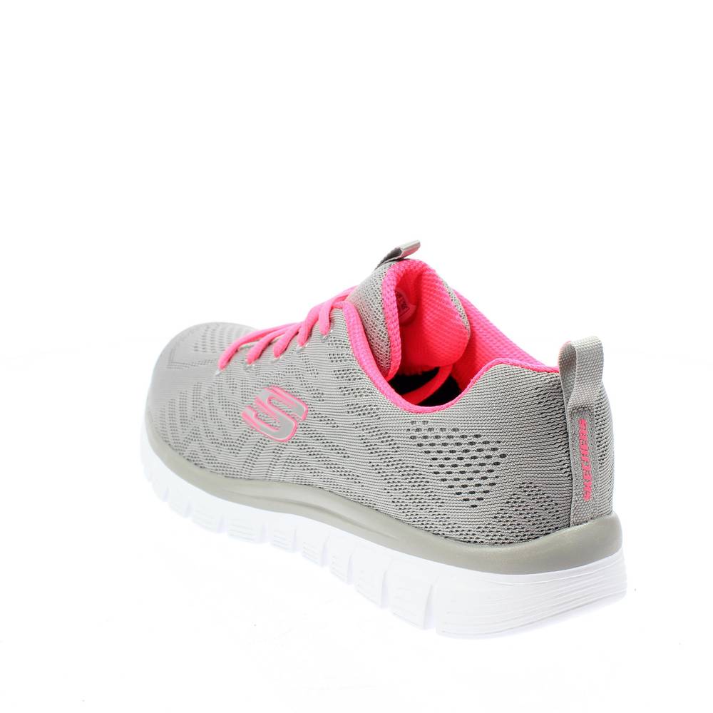 SKECHERS Get Connected - Scarpe Fitness Memory Foam grigio Sport Running e  Fitness Donna 12615
