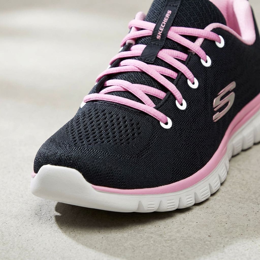 SKECHERS Get Connected - Fitness-Schuhe mit Memory Foam Damen blau Foto 5