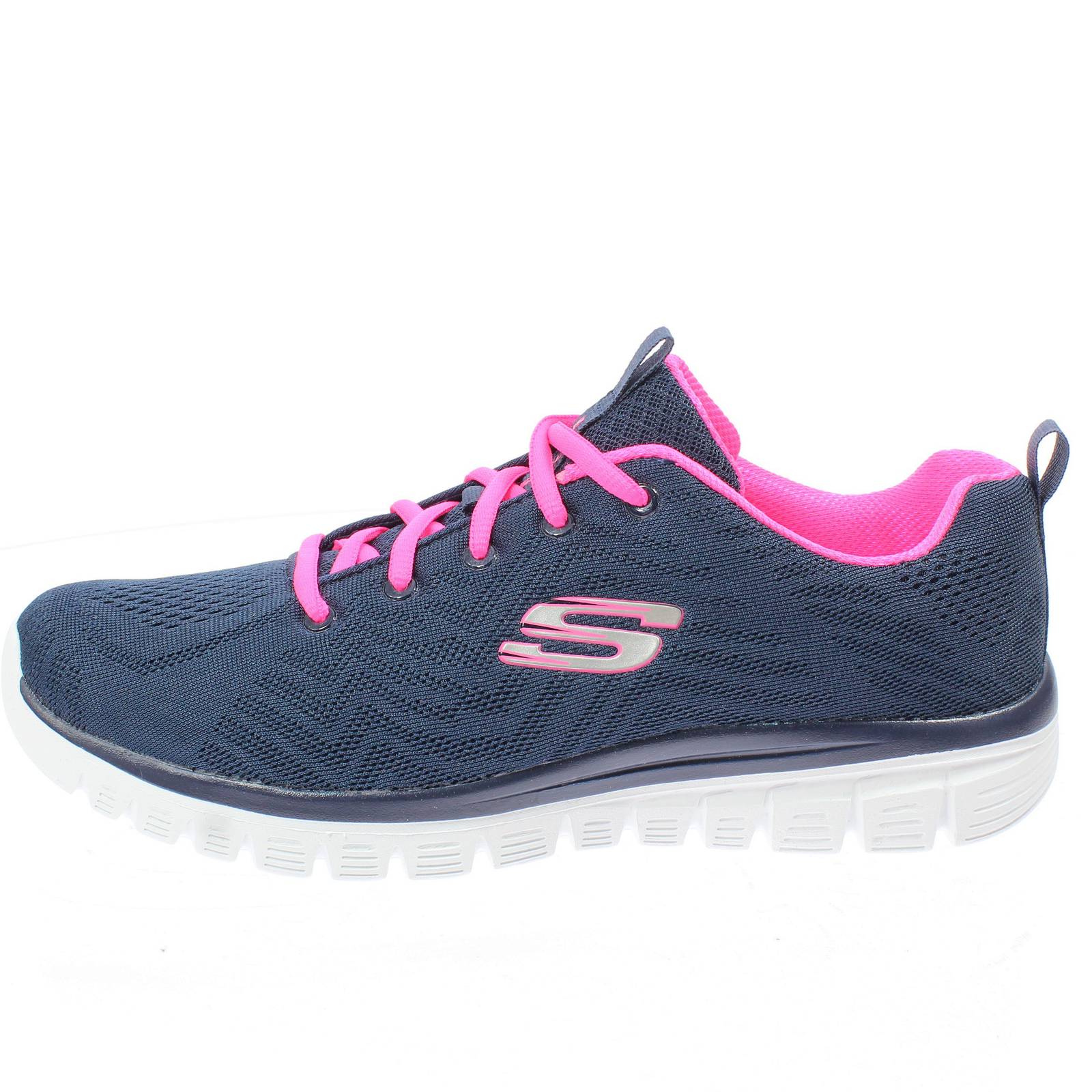 SKECHERS Get Connected - Fitness-Schuhe mit Memory Foam Damen blau Foto 3