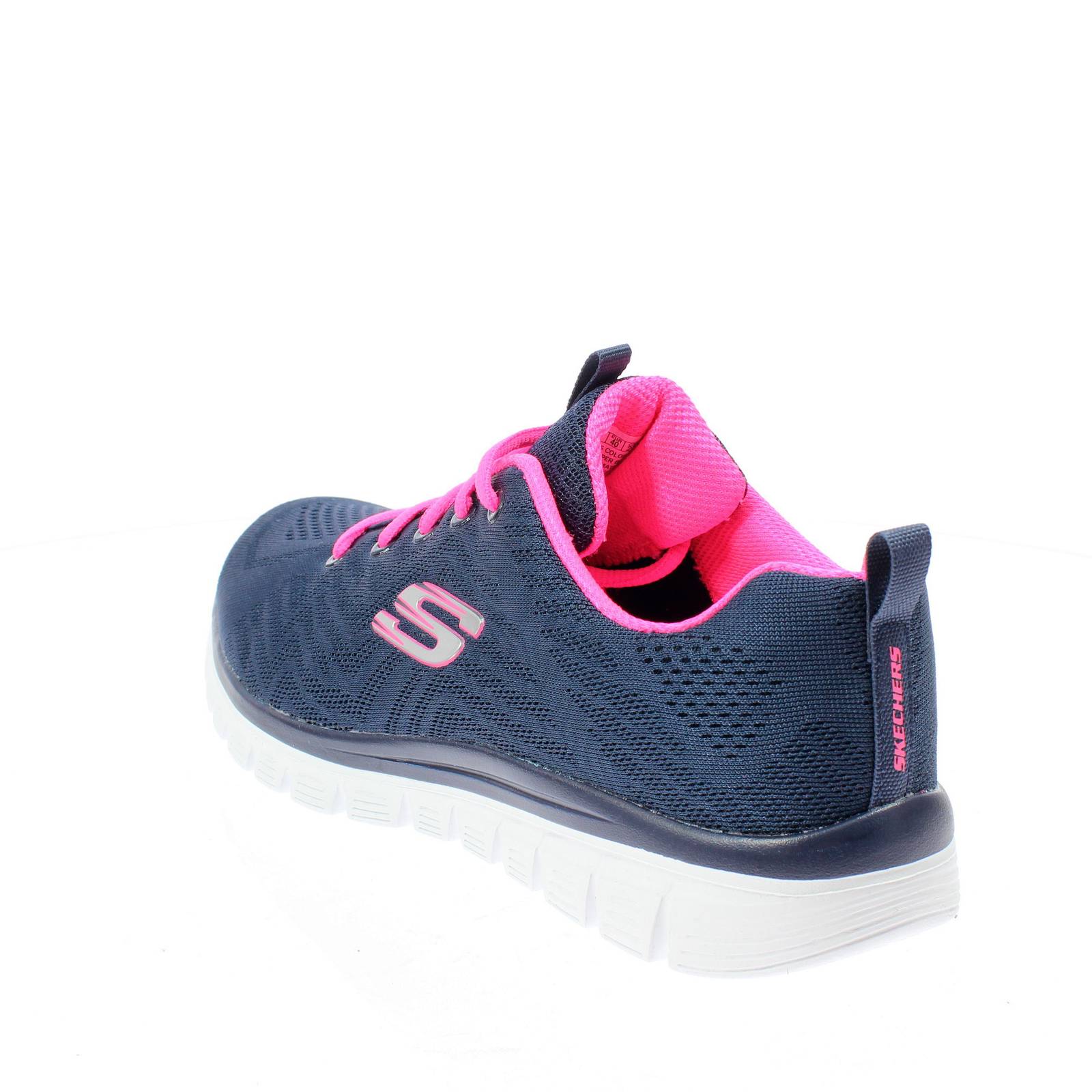 SKECHERS Get Connected - Fitness-Schuhe mit Memory Foam Damen blau Foto 4
