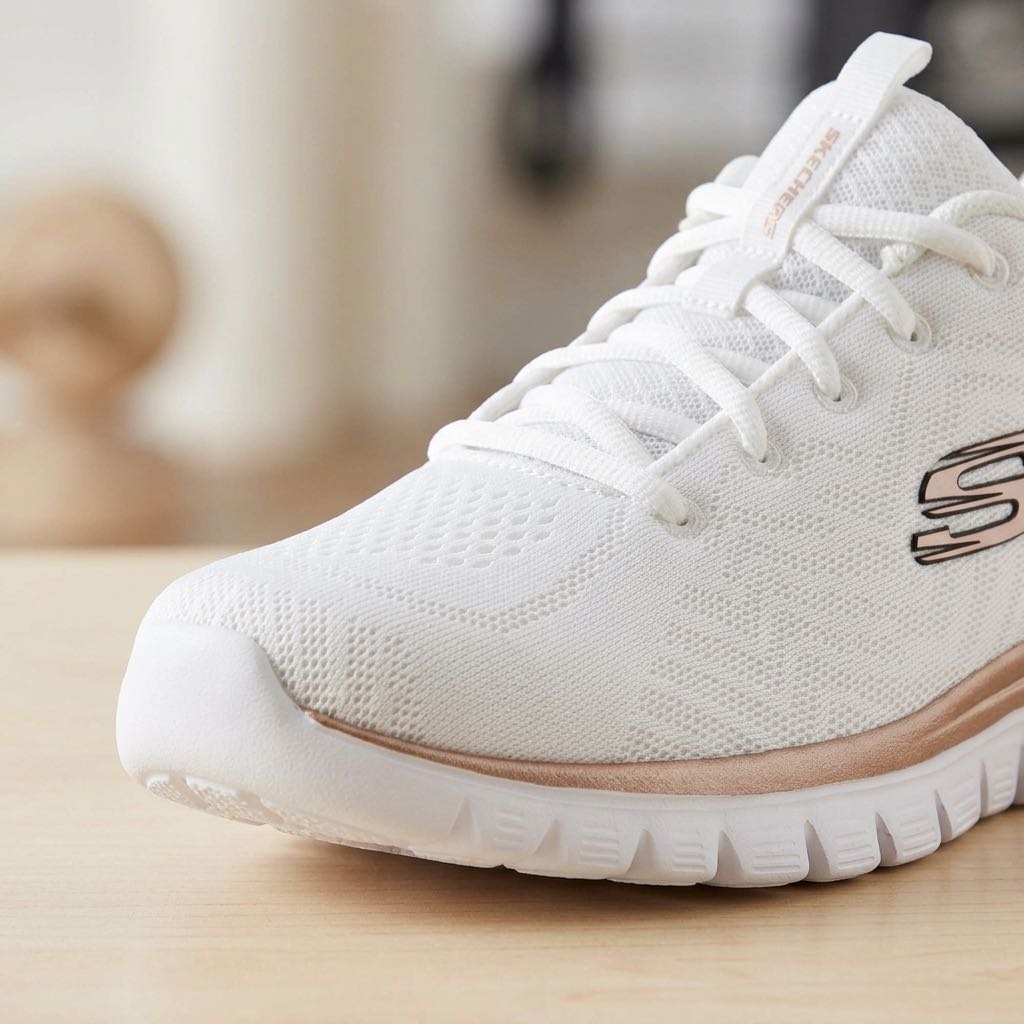 SKECHERS Get Connected - Fitness-Schuhe mit Memory Foam Damen weiß Foto 5