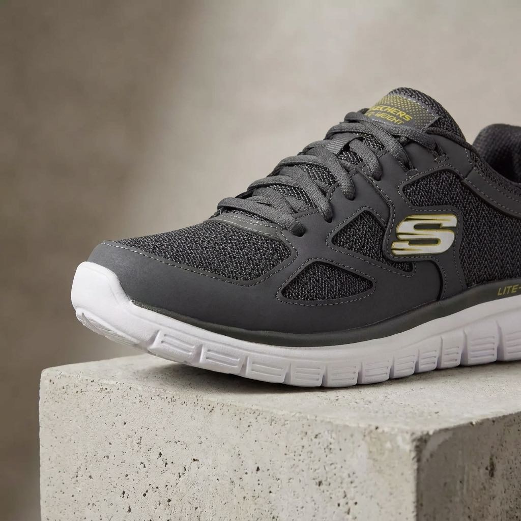 SKECHERS Burns Agoura - Sneakers with Memory Foam Man grey Photo 5