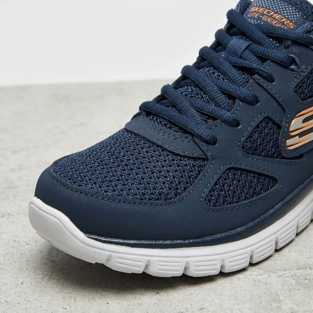 SKECHERS Burns Agoura - Sneakers with Memory Foam Man blue Photo 5