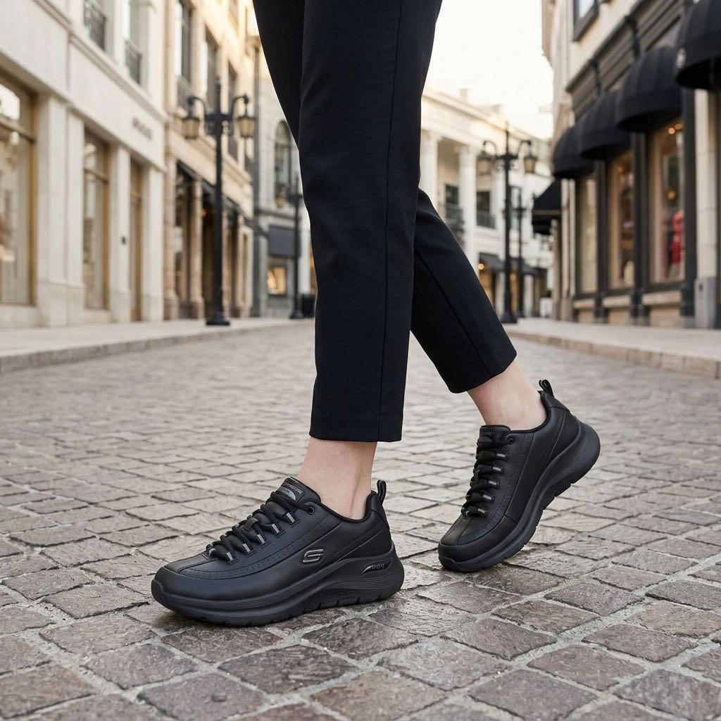SKECHERS Arch fit 2.0 - Sneakers Zeppa Donna nero Foto 2