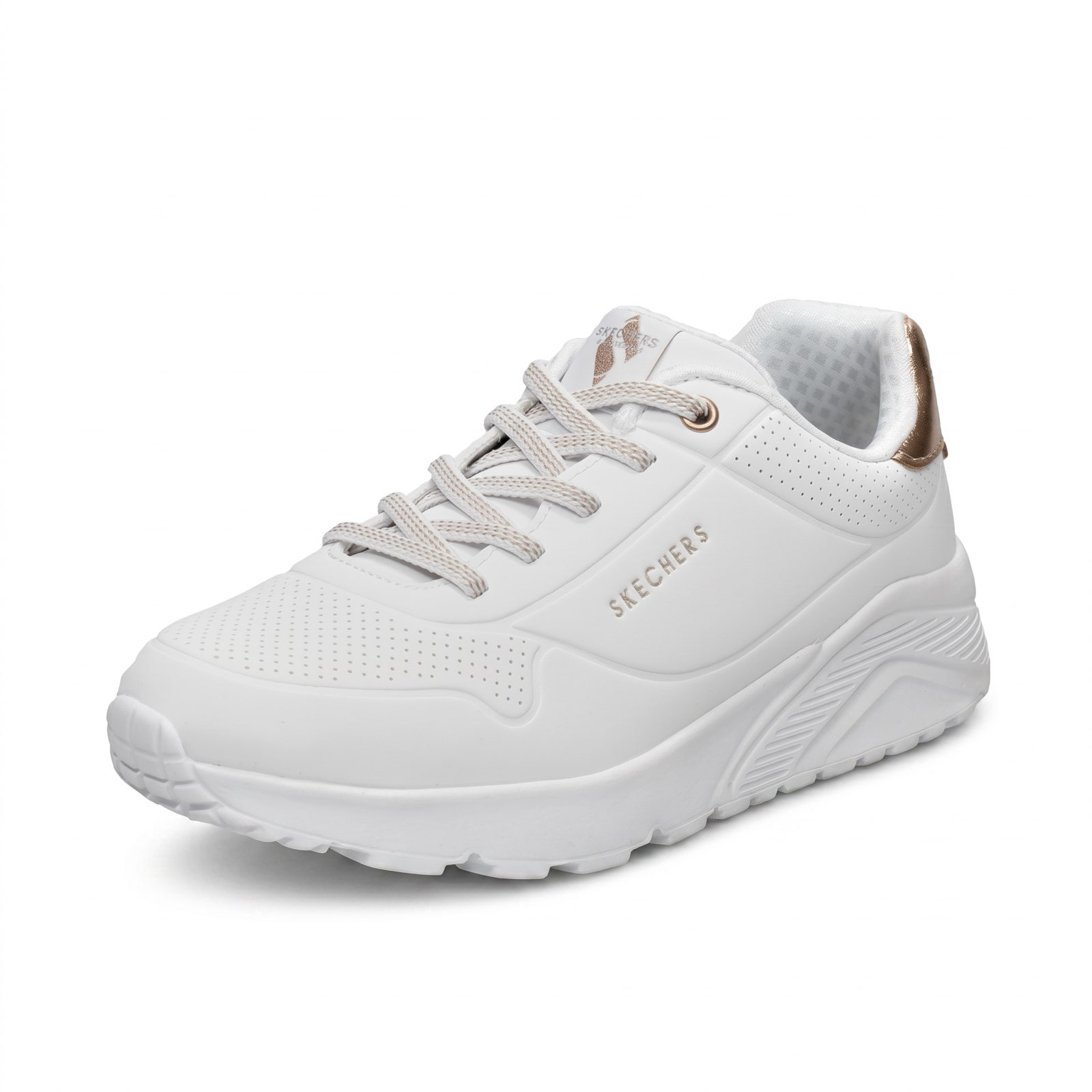 SKECHERS Uno Lite – Sneakers mit Memory-Schaum Kinder weiß Foto 1