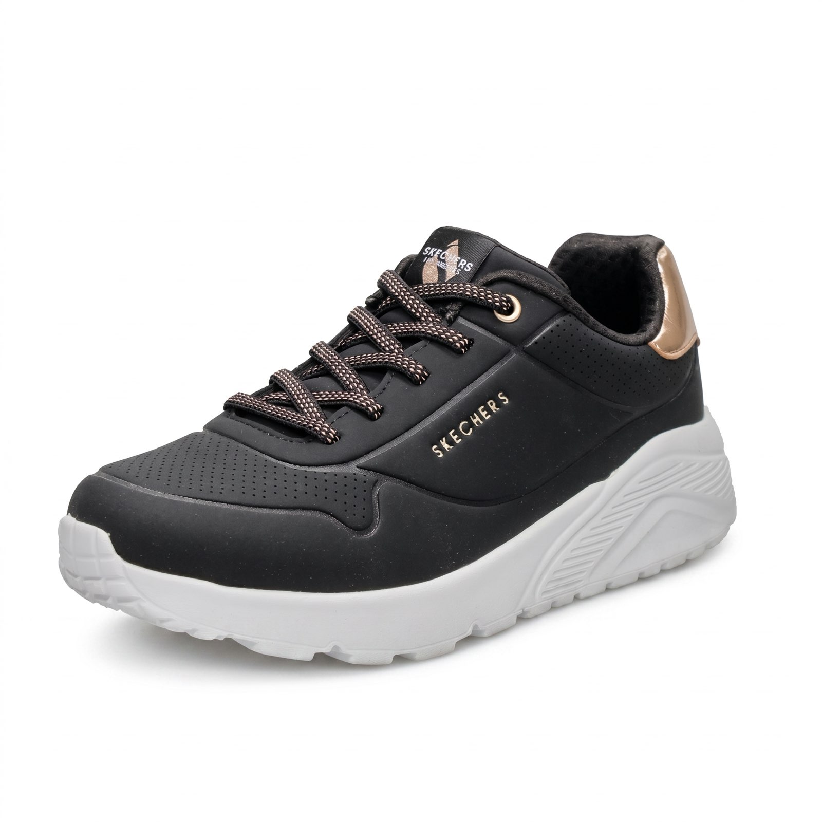 SKECHERS Uno Lite – Sneakers mit Memory-Schaum Kinder schwarz Foto 1