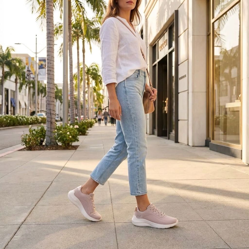 SKECHERS Bobs Squad Waves - Sneakers avec mousse à mémoire de forme Femme sable Photo 2