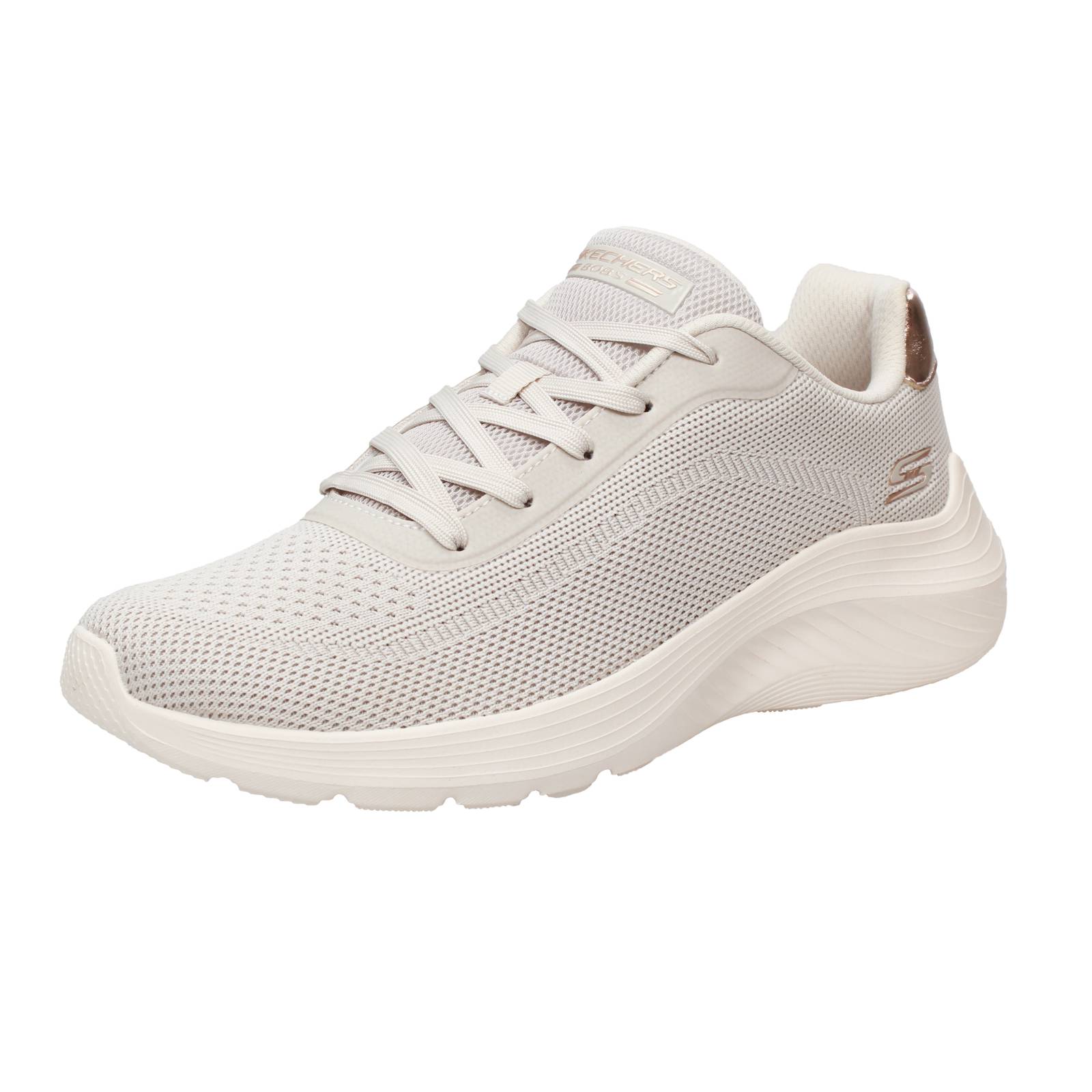 SKECHERS Bobs Squad Waves – Sneakers mit Memory-Foam Damen beige
