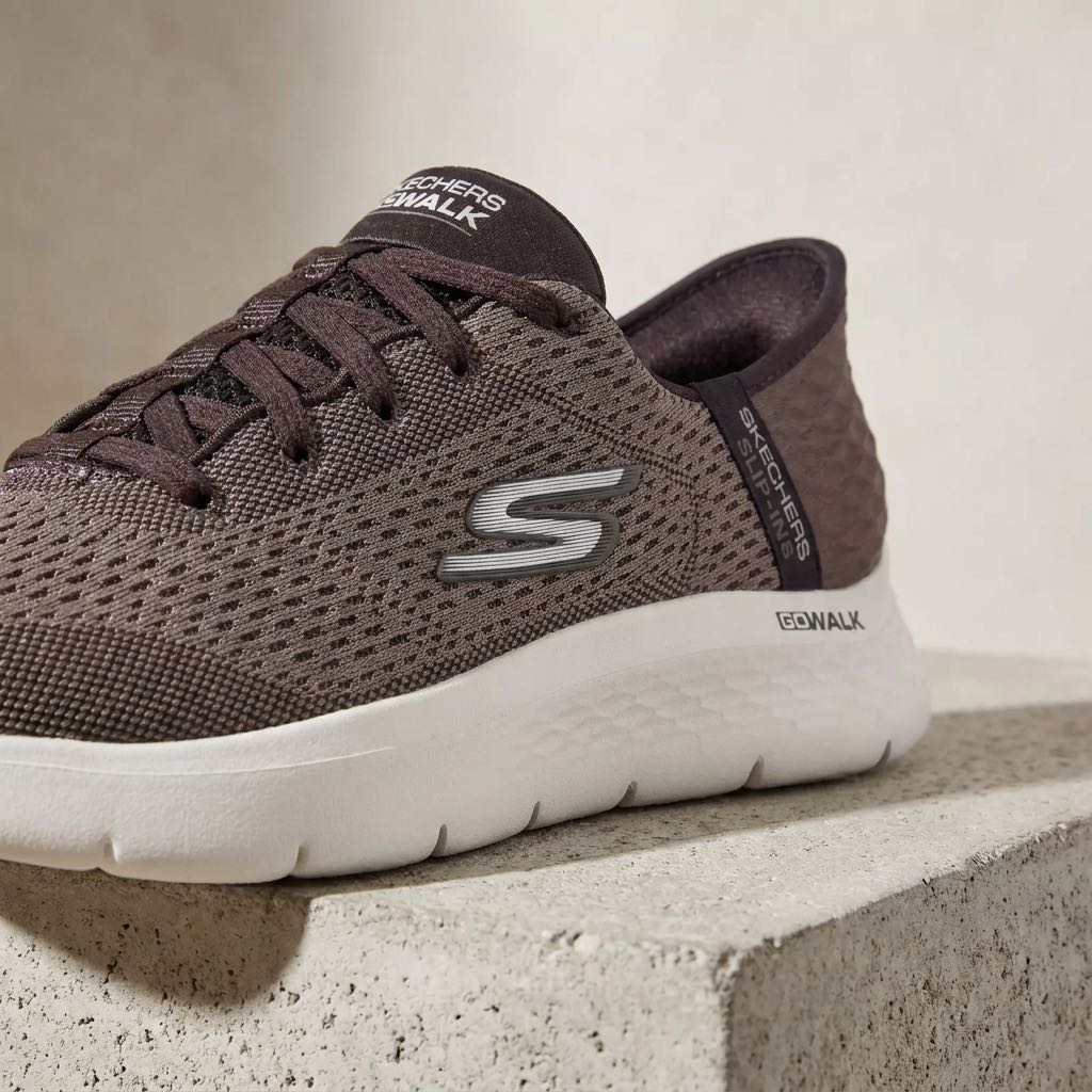 SKECHERS Go Walk Flex - Sneakers with Memory Foam Man brown Photo 5